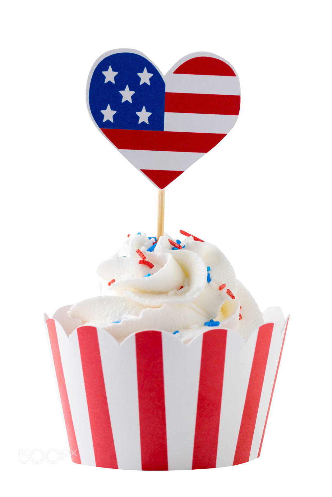 Sony a7R + Canon EF 100mm F2.8L Macro IS USM sample photo. Independence day cupcake photography