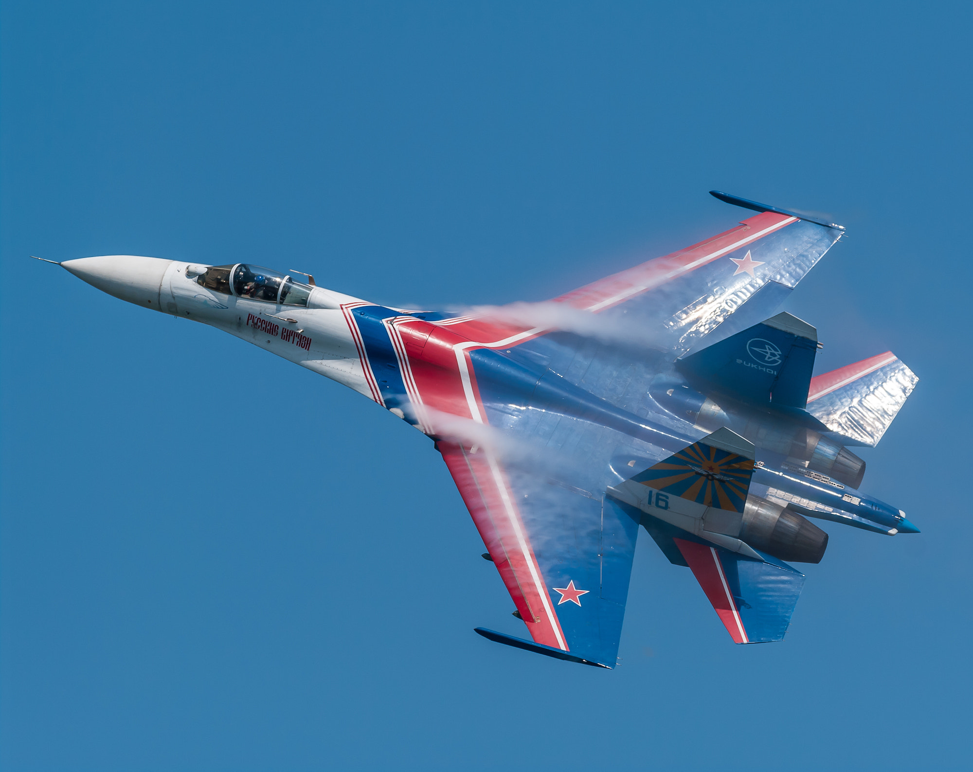 Pentax K20D + Pentax smc DA* 300mm F4.0 ED (IF) SDM sample photo. Su-27. aerobatic team "russian knights" photography