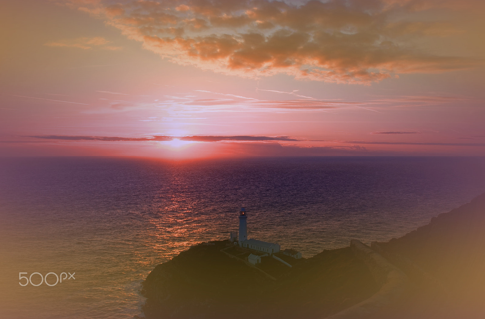 Canon EOS 40D sample photo. South stack lighthouse, anglesey photography