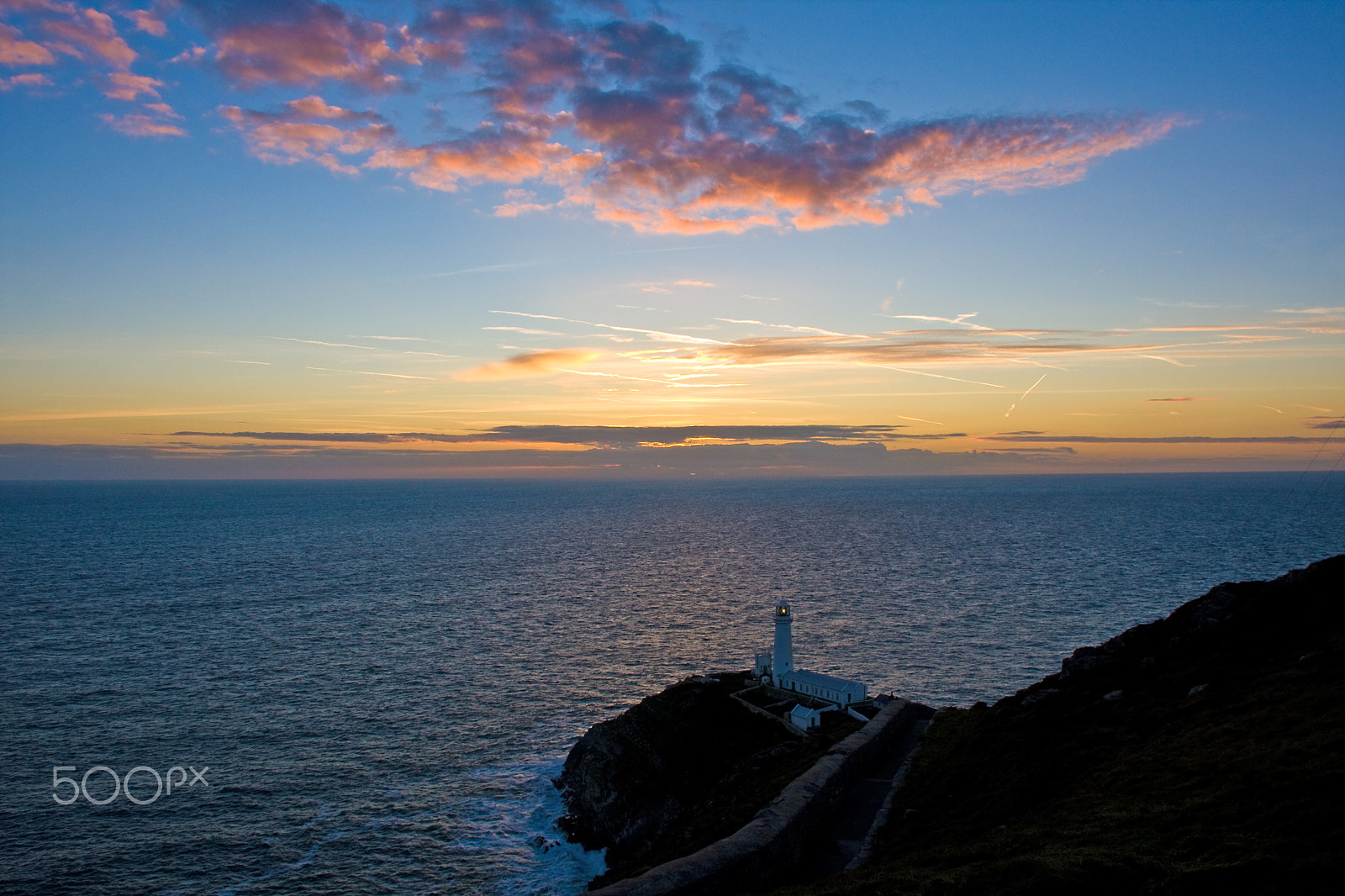 Canon EOS 40D sample photo. South stack lighthouse, anglesey photography