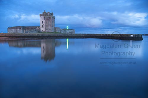 Nikon D700 + AF-S DX Zoom-Nikkor 18-55mm f/3.5-5.6G ED sample photo. Pretty blue - broughty ferry castle and clouds reflected  - tays photography