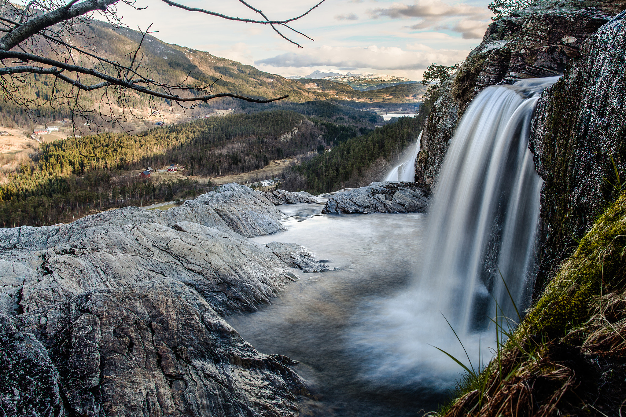 Sigma 28mm f/1.8 DG Macro EX sample photo. Small waterfall photography