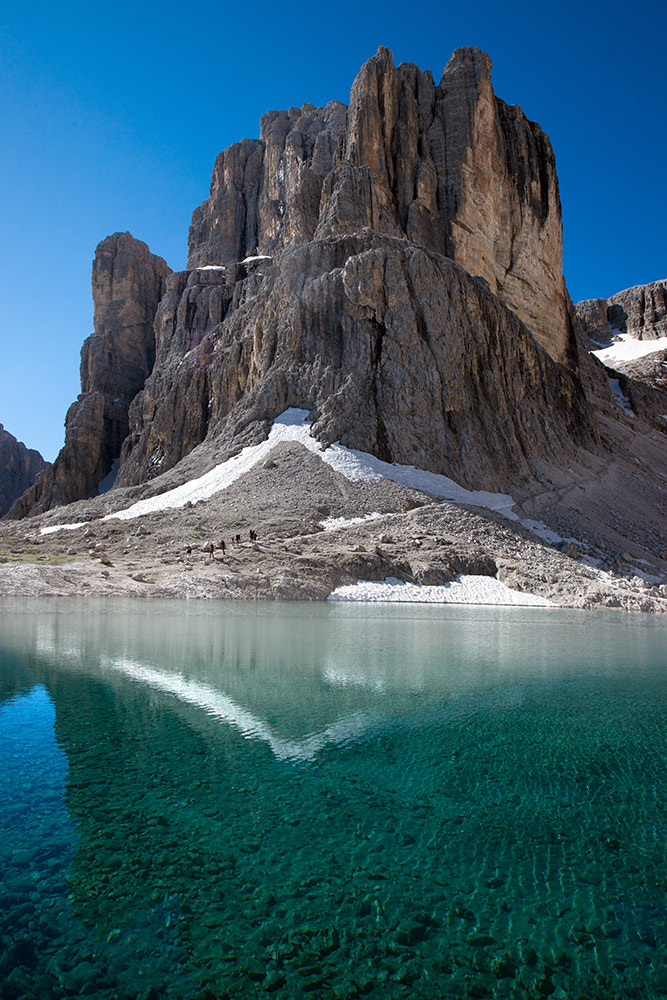 Sony Alpha DSLR-A850 + Sony Vario-Sonnar T* 16-35mm F2.8 ZA SSM sample photo. Hiking on sella group photography