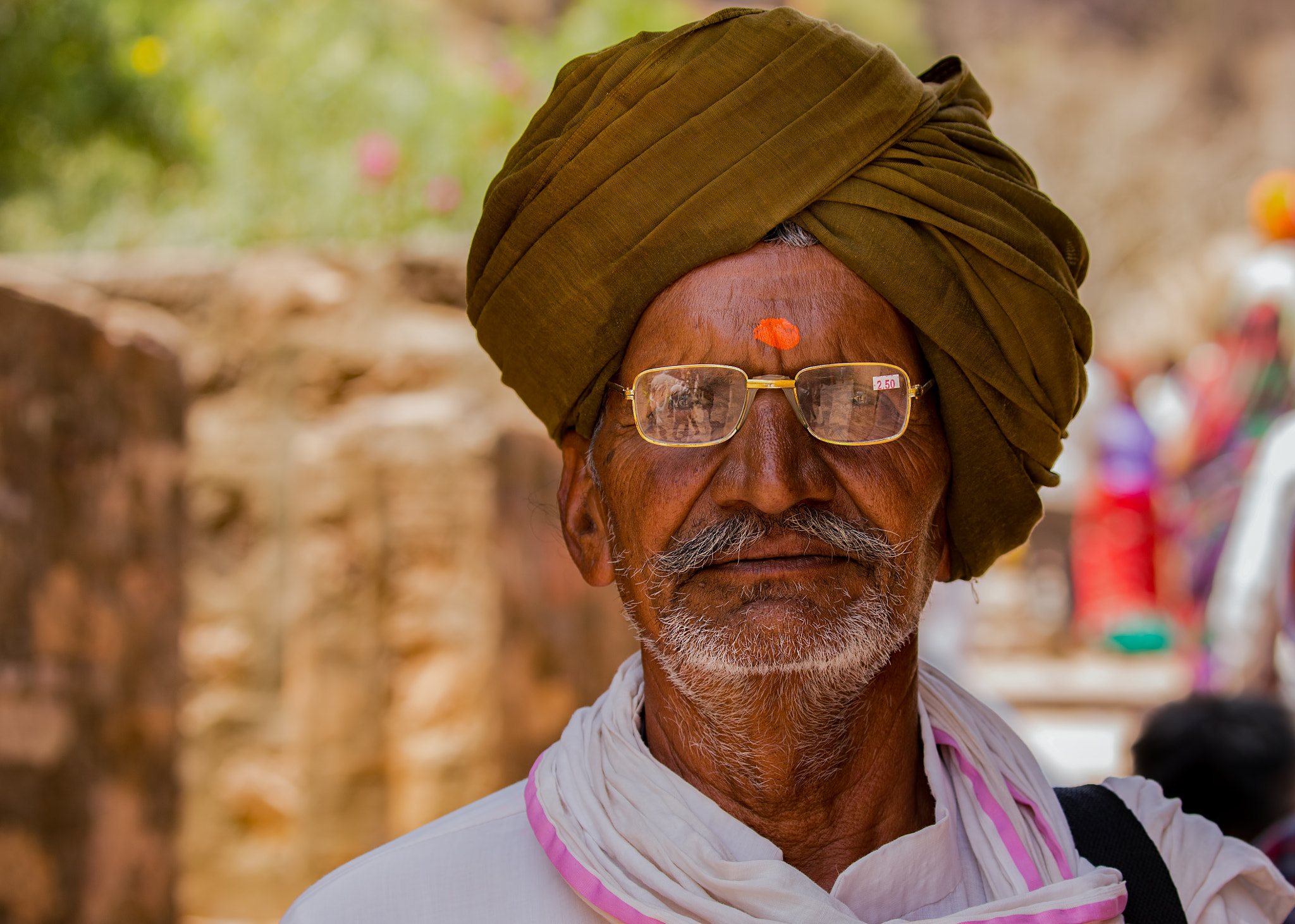 Canon EF 100-400mm F4.5-5.6L IS II USM sample photo. Rajasthani farmer at the harvest festival photography