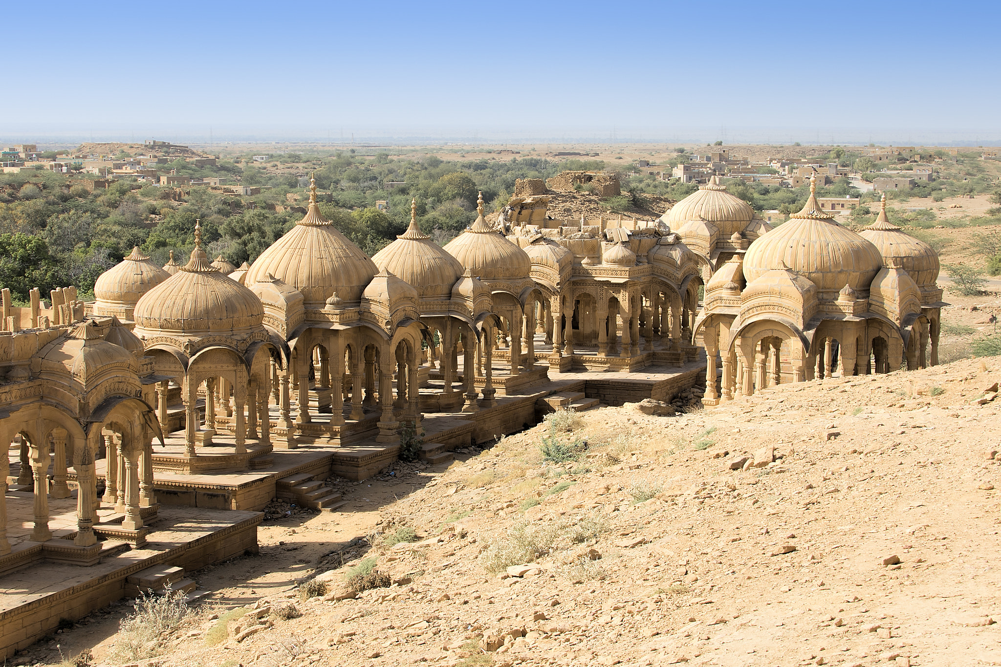 Canon EF 28-300mm F3.5-5.6L IS USM sample photo. Bada bagh cenotaphs photography