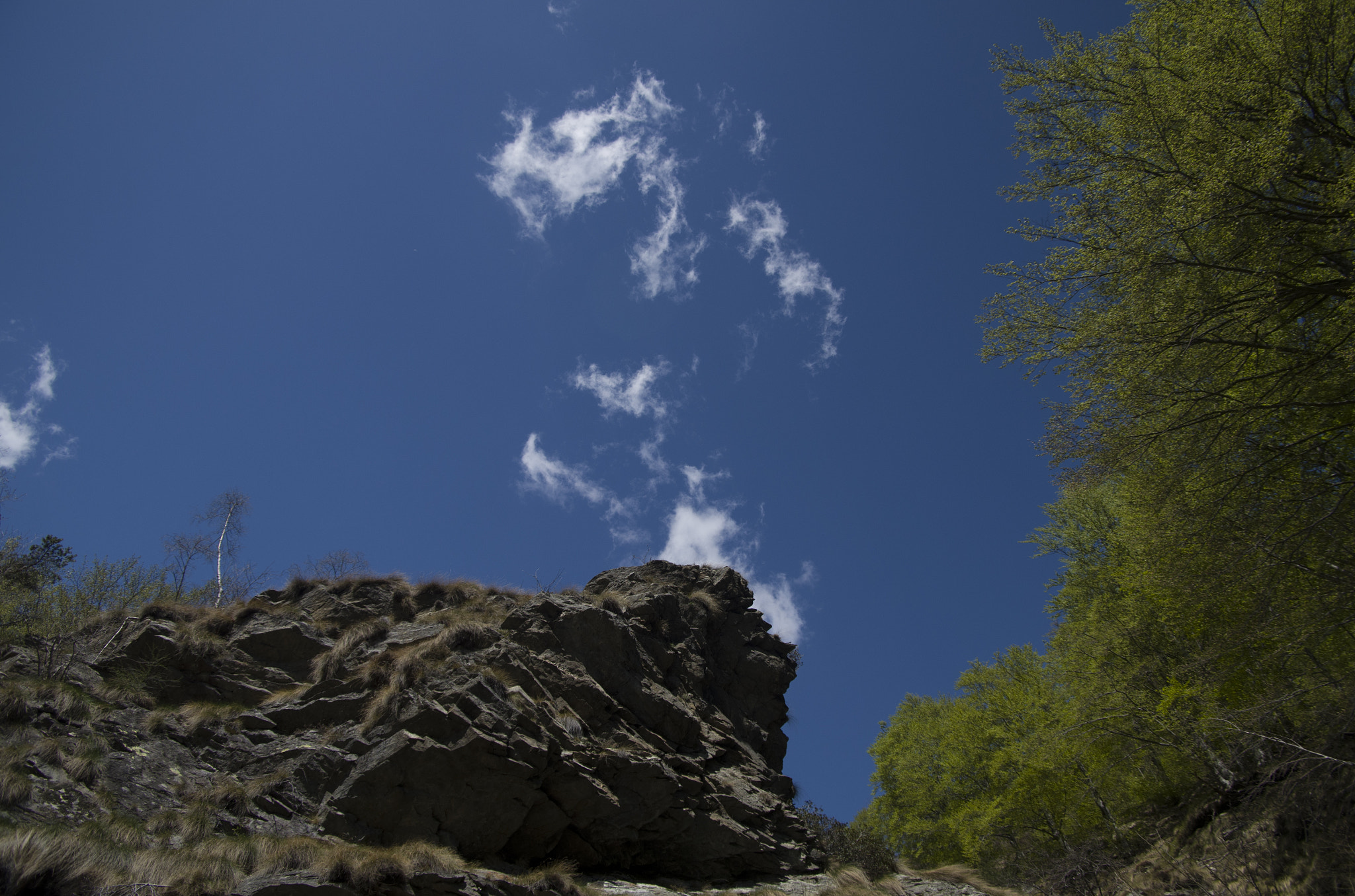 Pentax K-50 + Pentax smc DA 16-45mm F4 ED AL sample photo. Mountain sky photography