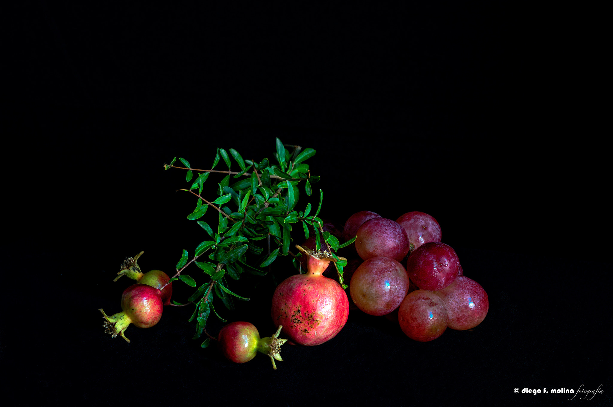 Nikon D3200 + AF Nikkor 50mm f/1.8 sample photo. De granadillas y uvas photography
