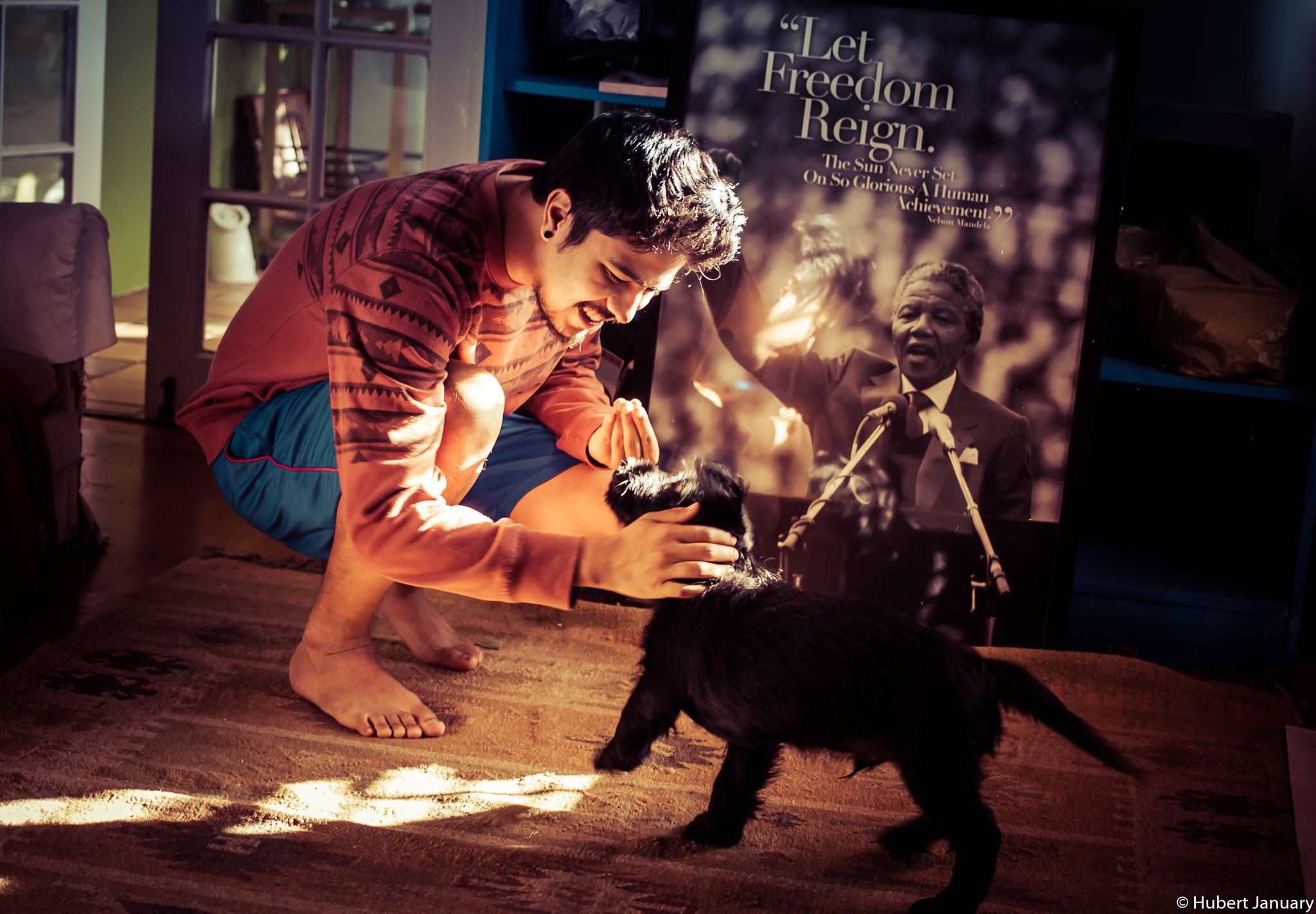 Canon EF 40mm F2.8 STM sample photo. My kid, my president, my puppy photography