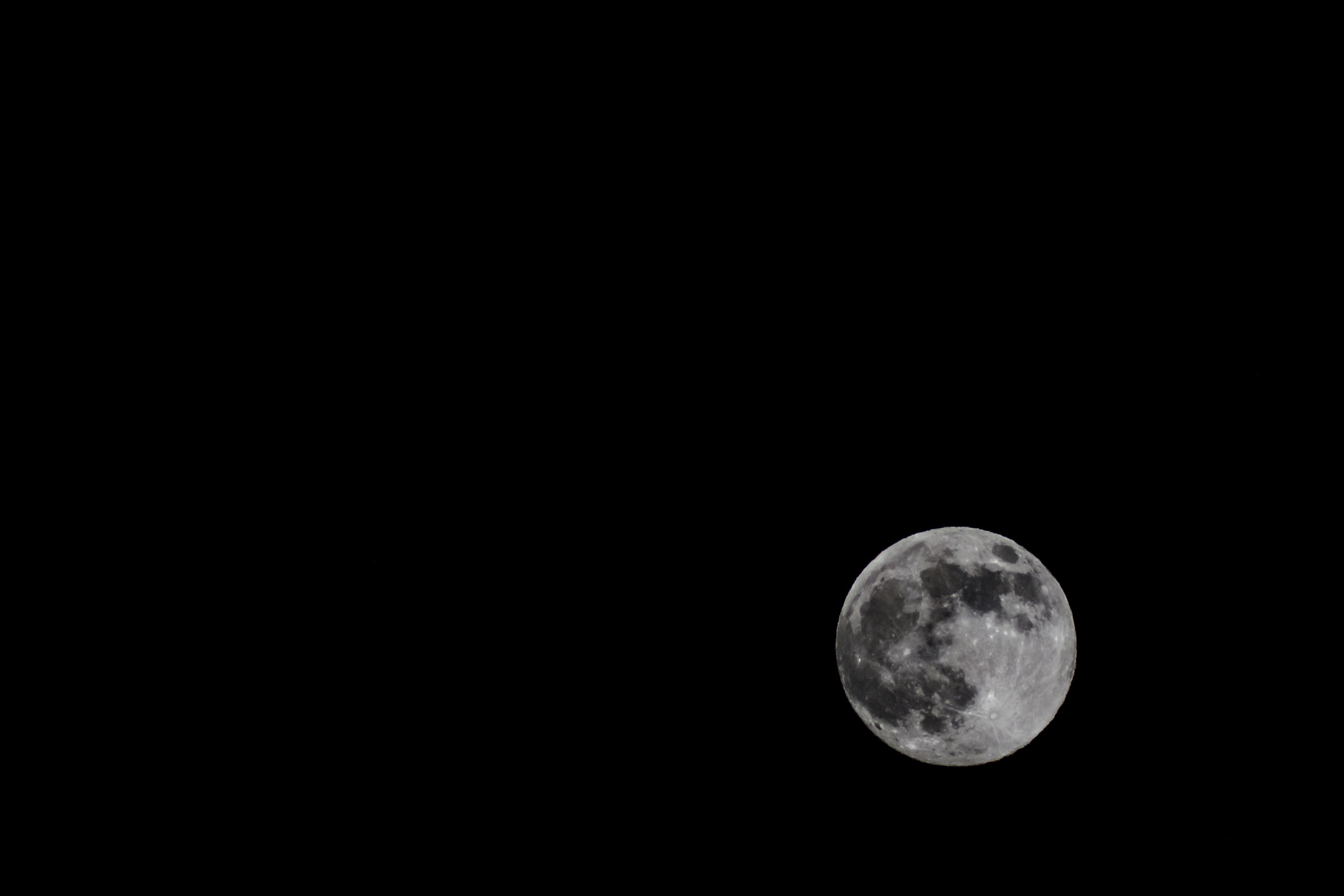 Canon EF 100-300mm F4.5-5.6 USM sample photo. Full moon photography