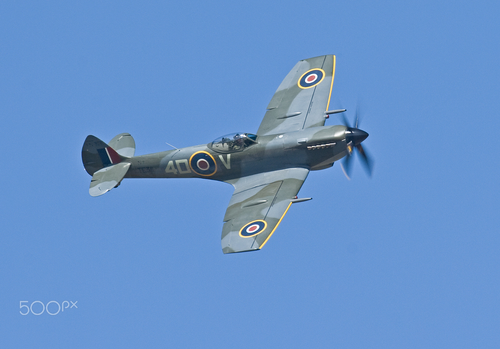 Canon EOS 30D + Canon EF 100-400mm F4.5-5.6L IS USM sample photo. Spitfire, mk.lf.xvie, te311 photography