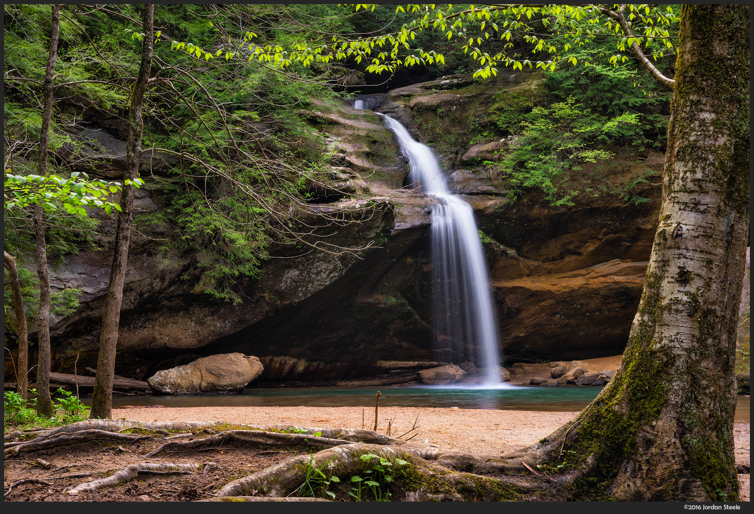 Sony FE 24-70mm F2.8 GM sample photo. Lower falls, hocking hills photography