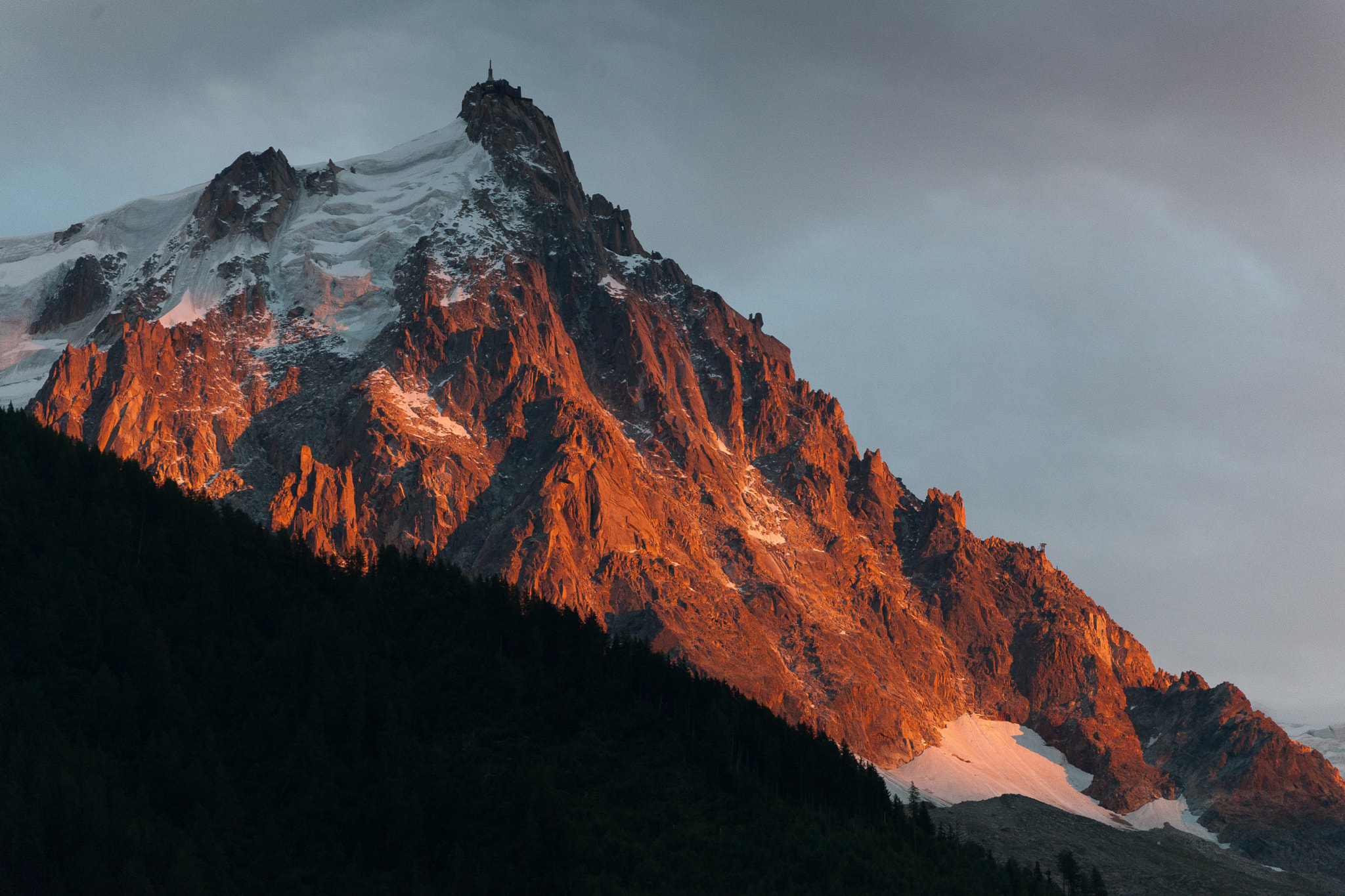 Nikon D3X sample photo. Aiguille du midi, chamonix, france photography