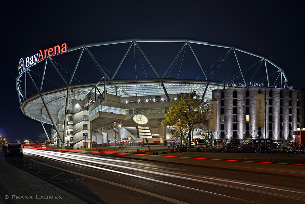 Canon EOS 5DS + Canon TS-E 17mm F4L Tilt-Shift sample photo. Leverkusen 03 - tsv bayer 04 stadium bayarena photography