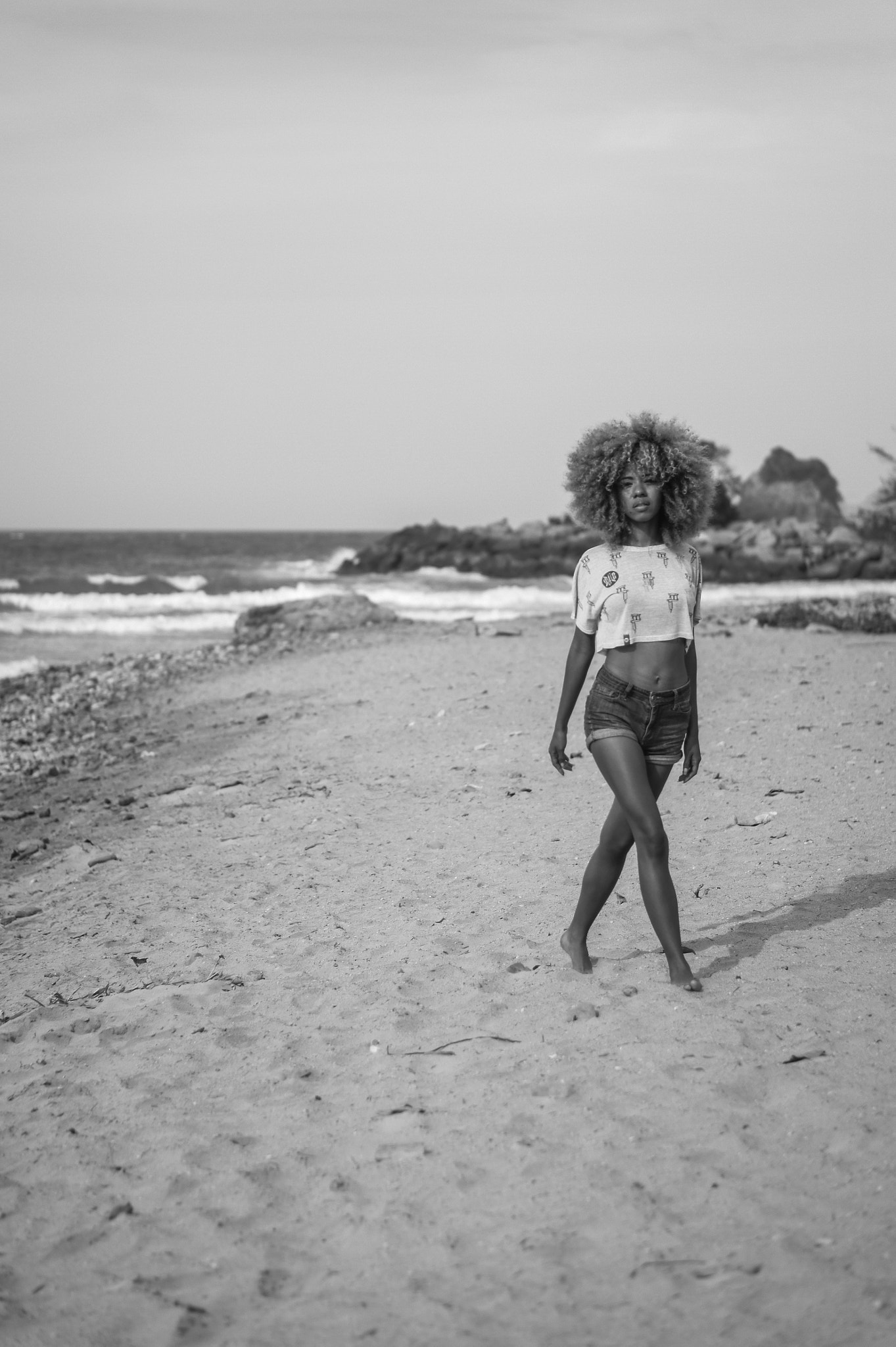 Sony Alpha NEX-5 + E 50mm F1.8 OSS sample photo. Afro-beach photography