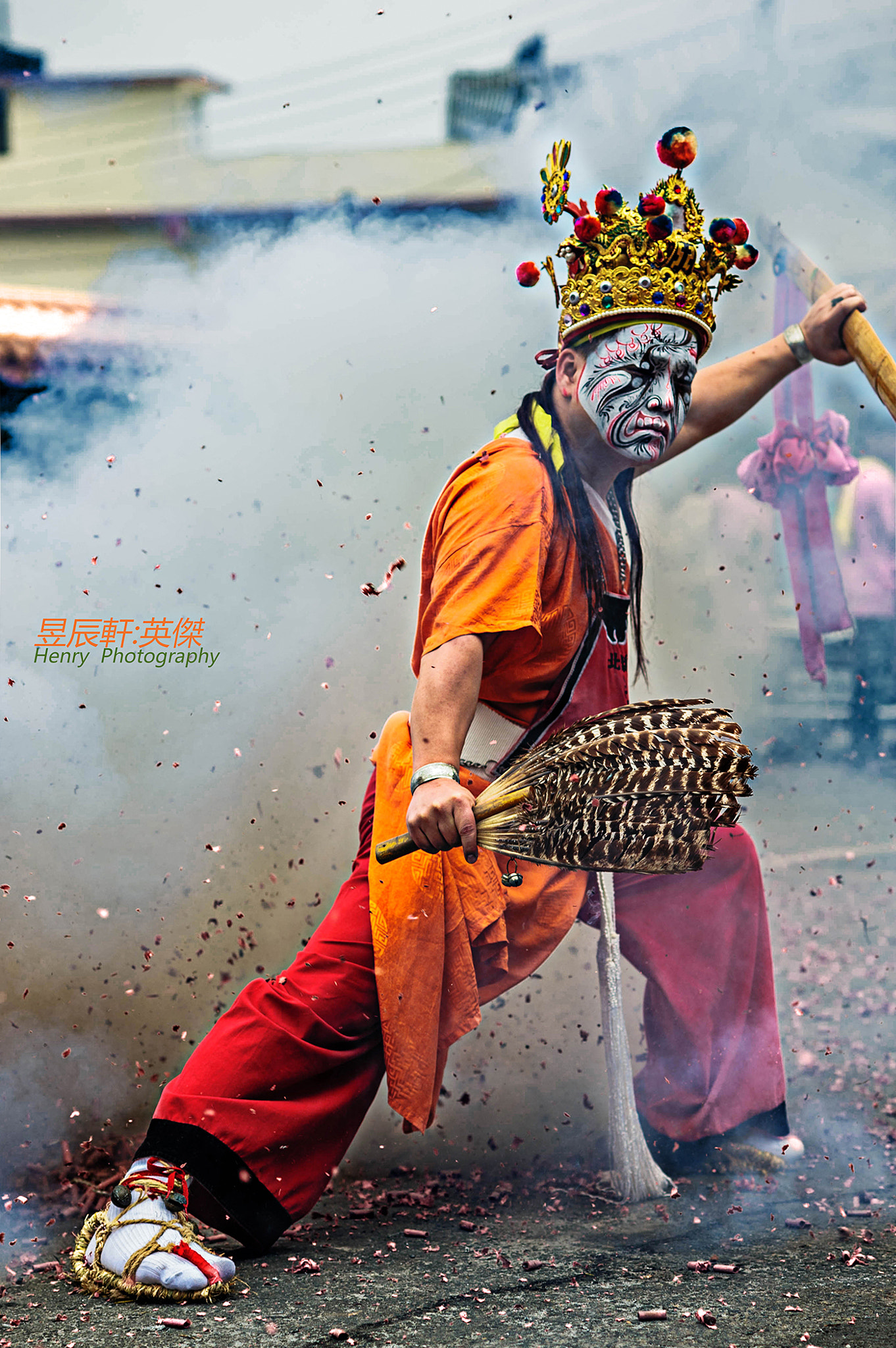 Nikon AF Nikkor 105mm F2D DC sample photo. Taiwan tample celebration photography