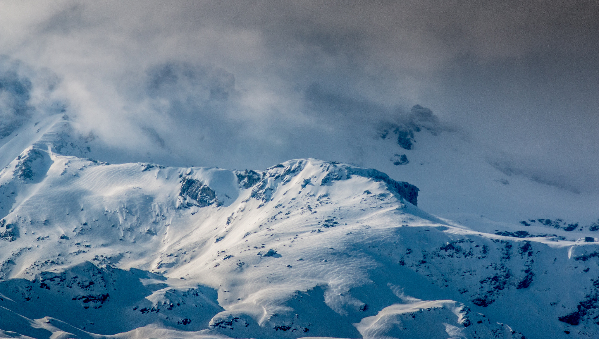 Canon EF 200mm f/2.8L II + 2x sample photo. Cloudy ridge photography