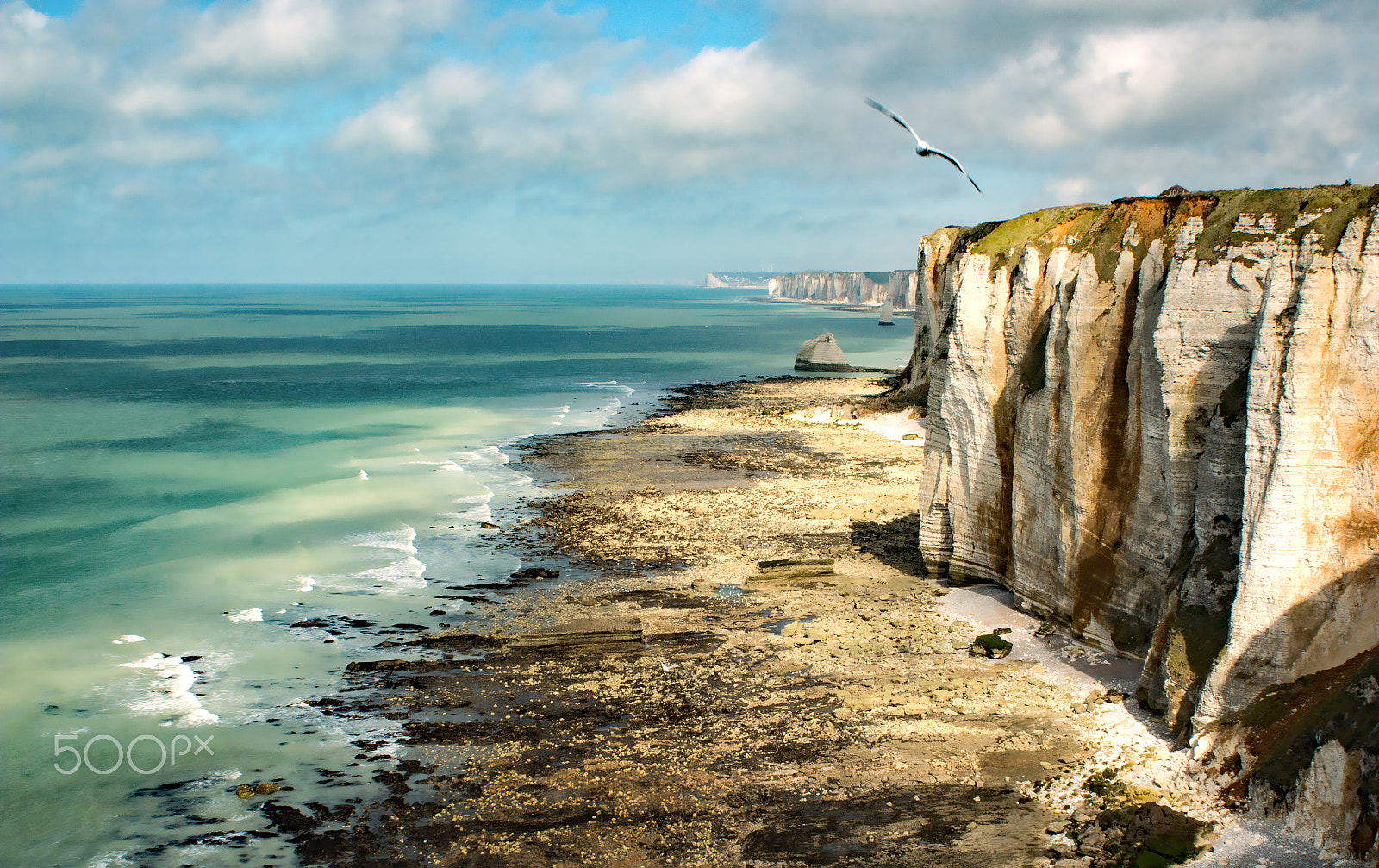 Canon EF 28-80mm f/3.5-5.6 sample photo. Falaise d'etretat photography