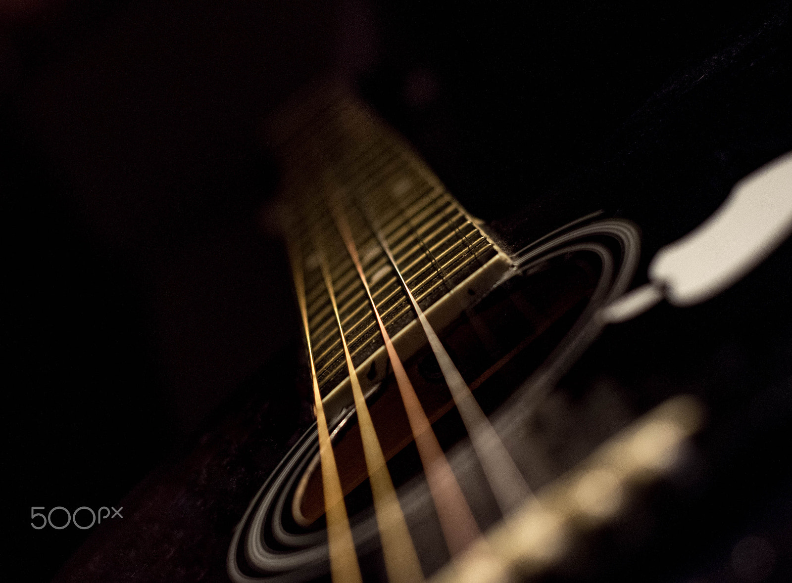 Pentax K-r + Pentax smc FA 50mm F1.4 sample photo. Guitar strings photography