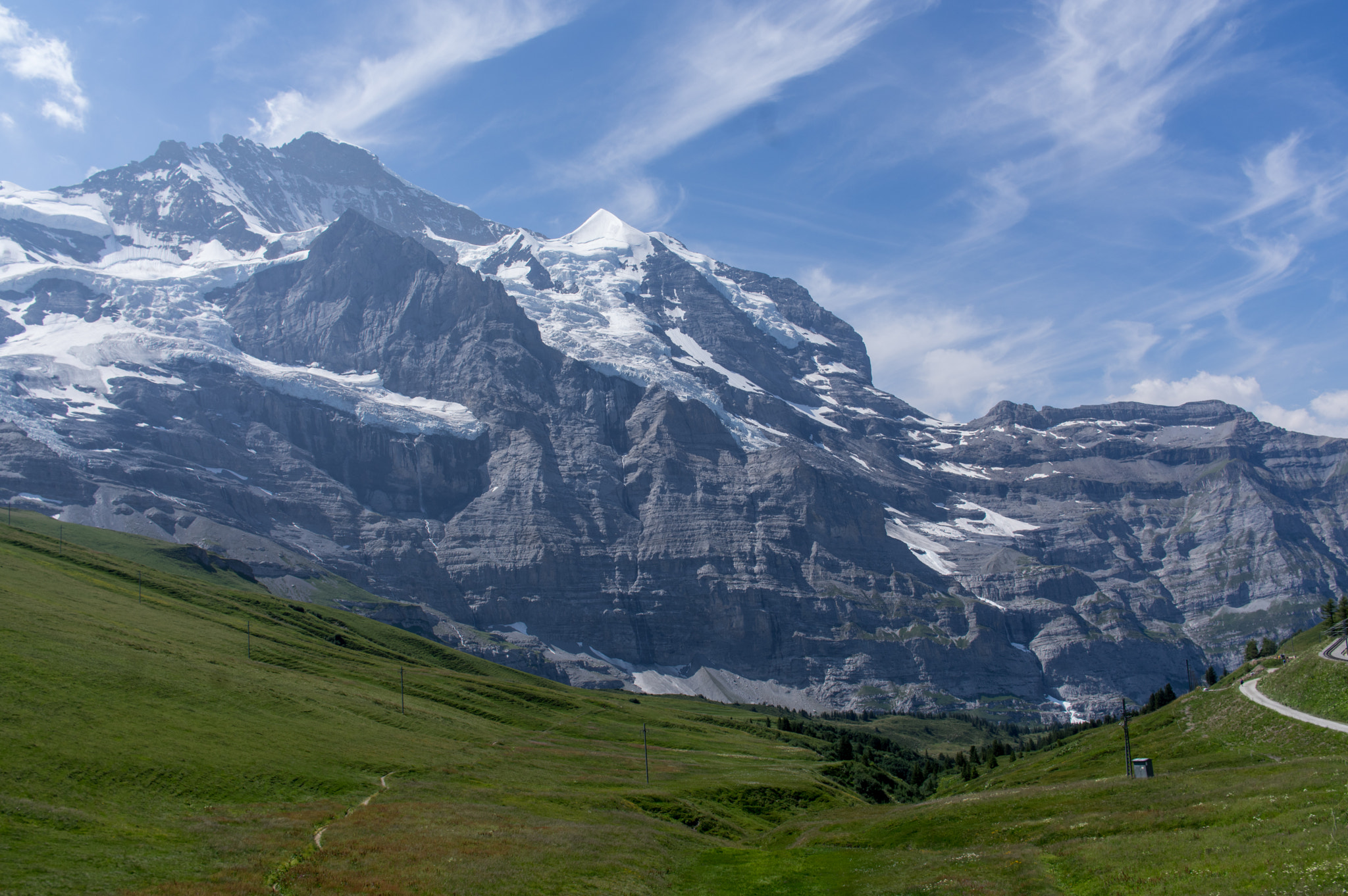 Pentax K-3 sample photo. Jungfrau from kleine scheidegg photography