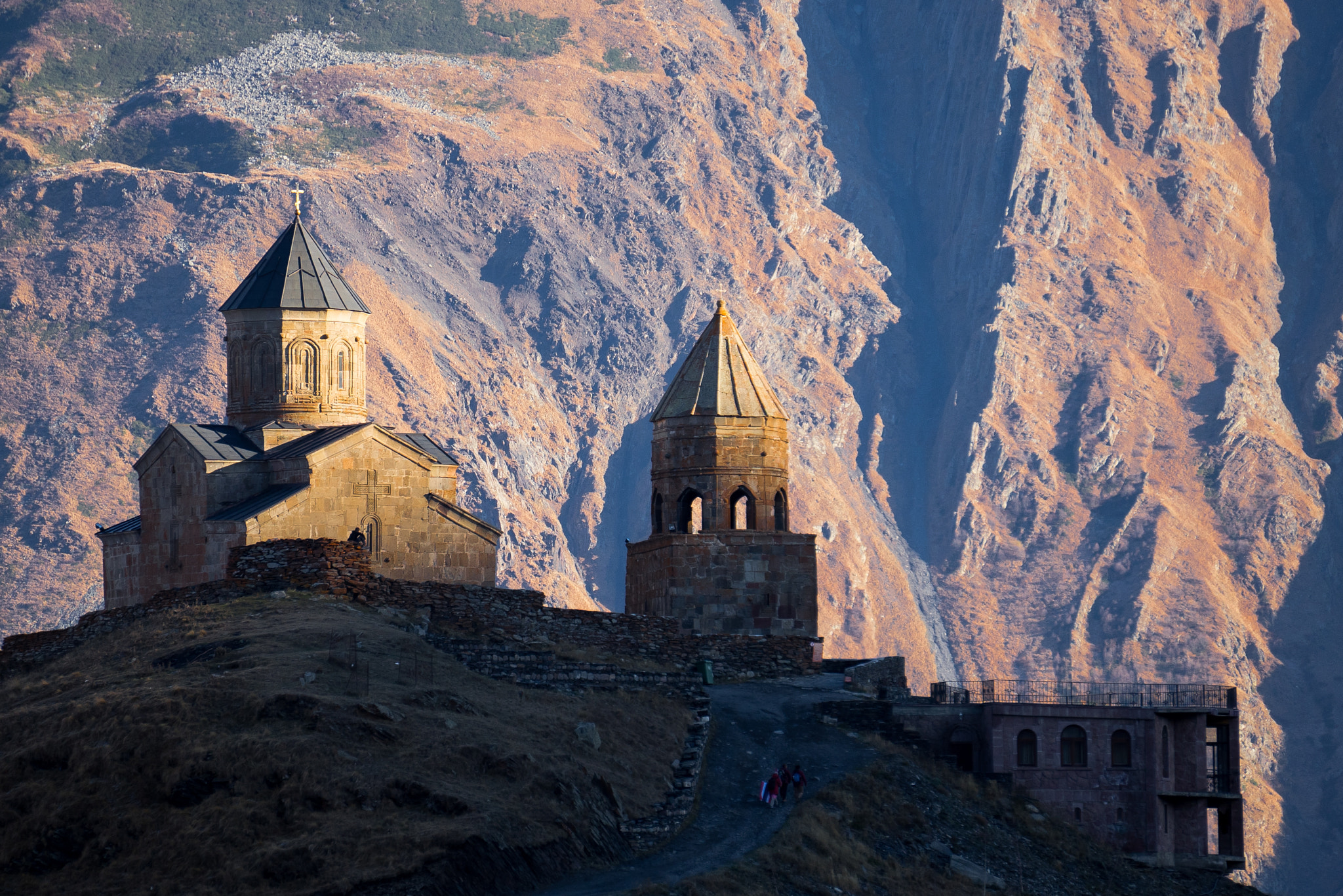 Sony a7 + Sony E 55-210mm F4.5-6.3 OSS sample photo. Gergeti trinity church photography
