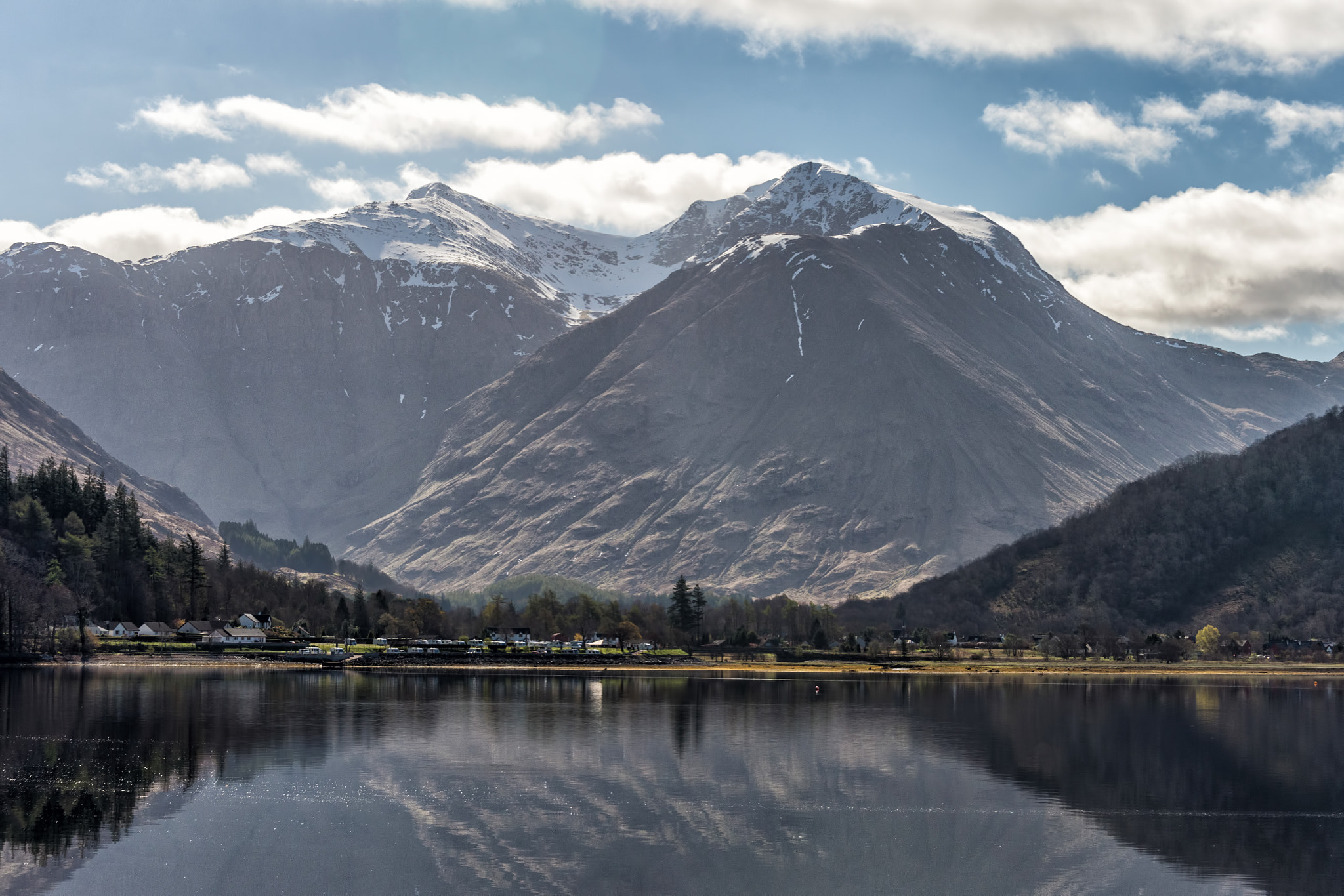 Nikon D4 sample photo. Glencoe village and loch leven, scotland photography