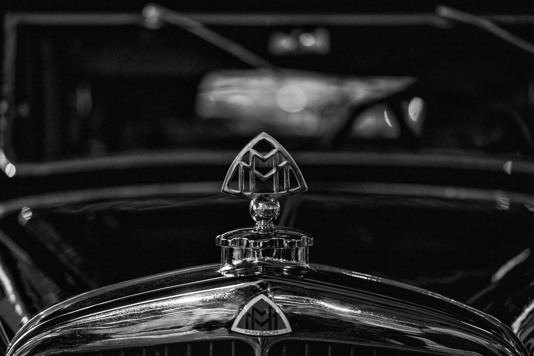 Sony a7R + 105mm F2.8 sample photo. Maybach hood ornament photography