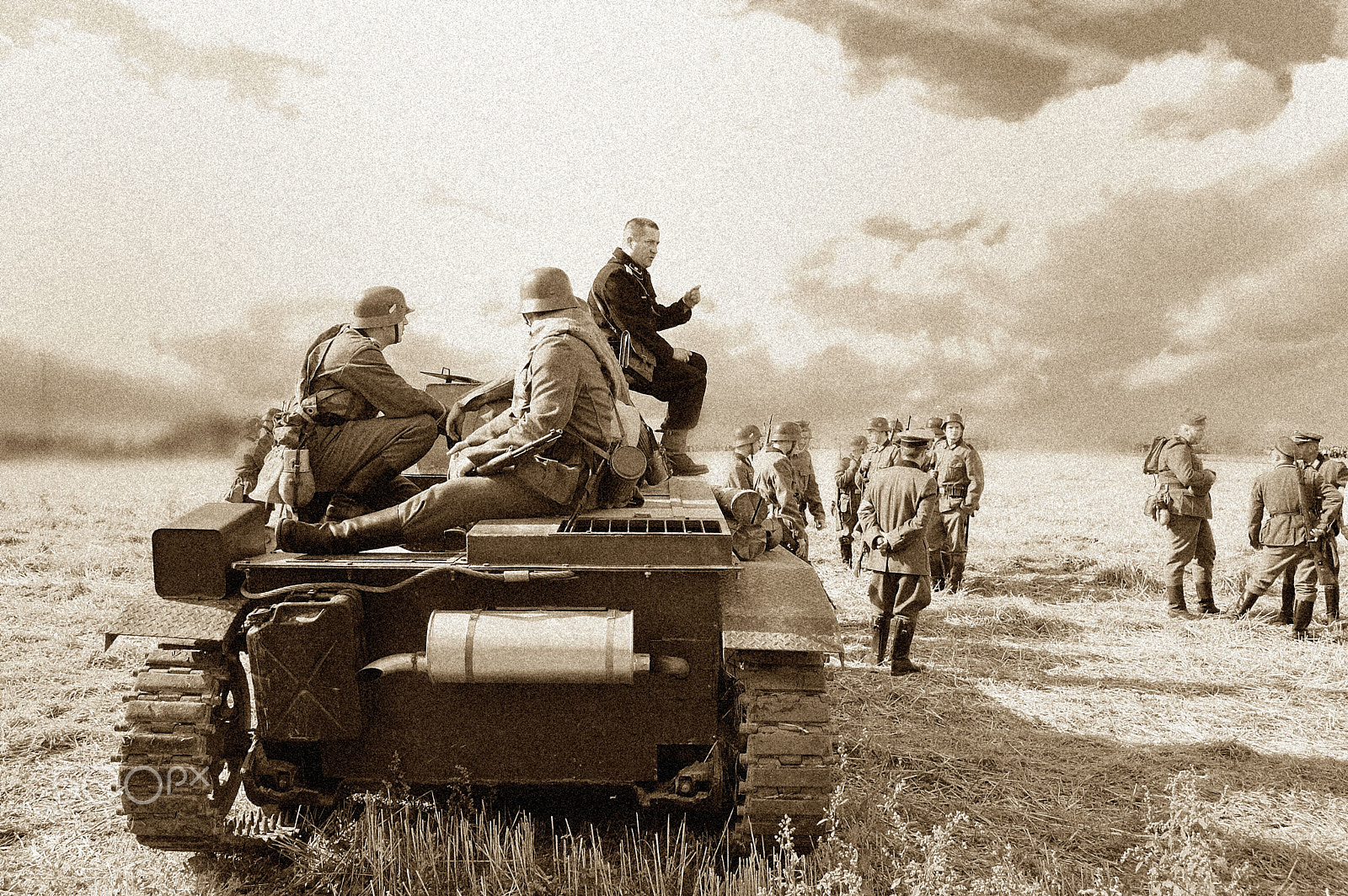 Nikon D70s sample photo. Staging of the battle of the second world war (19 photography
