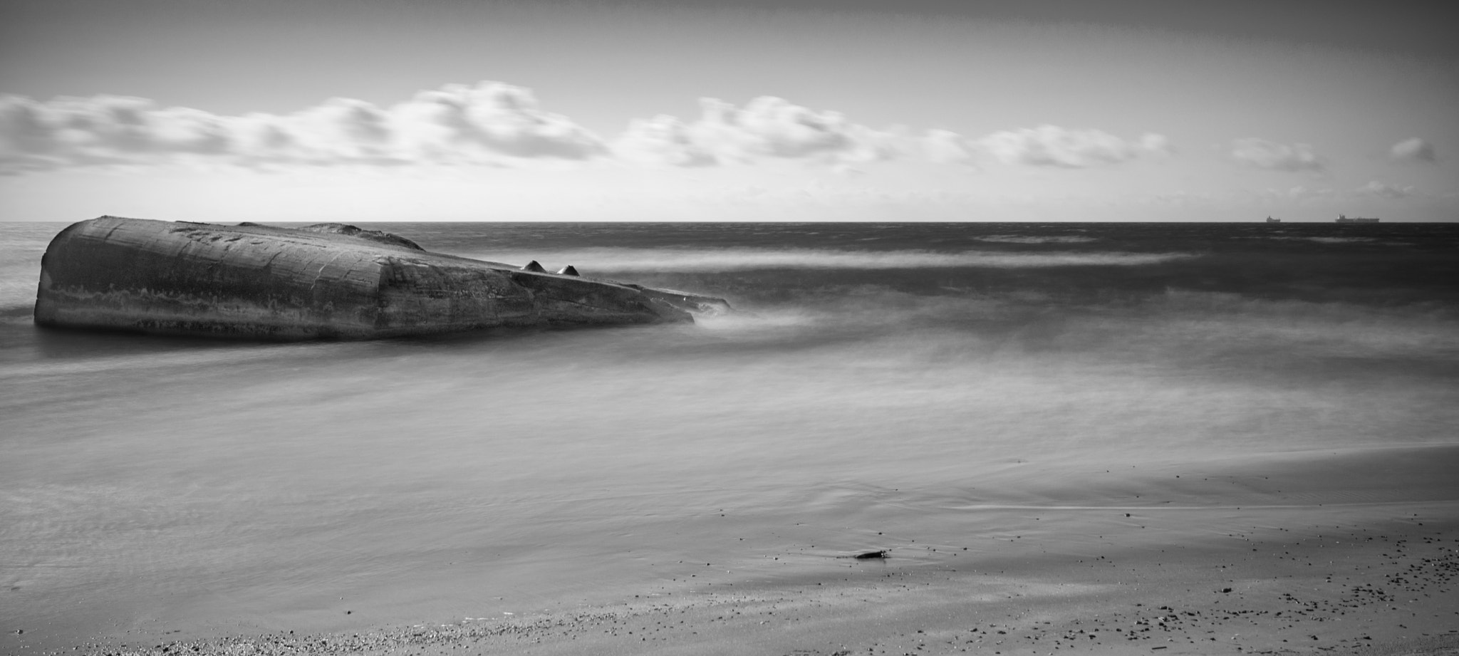 Nikon AF-S Nikkor 24-70mm F2.8E ED VR sample photo. Skagen black and white photography