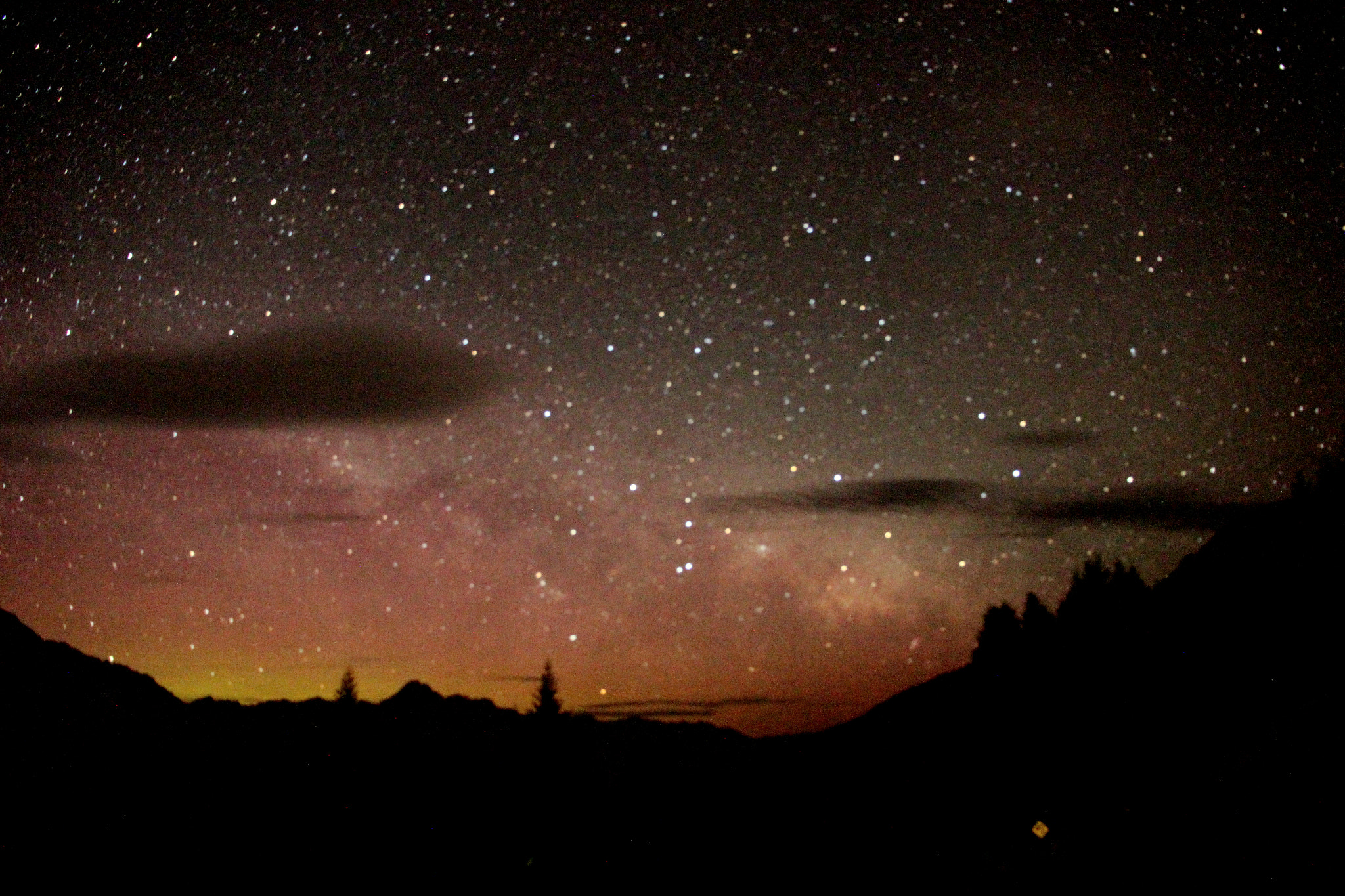 Canon EOS 550D (EOS Rebel T2i / EOS Kiss X4) sample photo. Milky way after sunset photography
