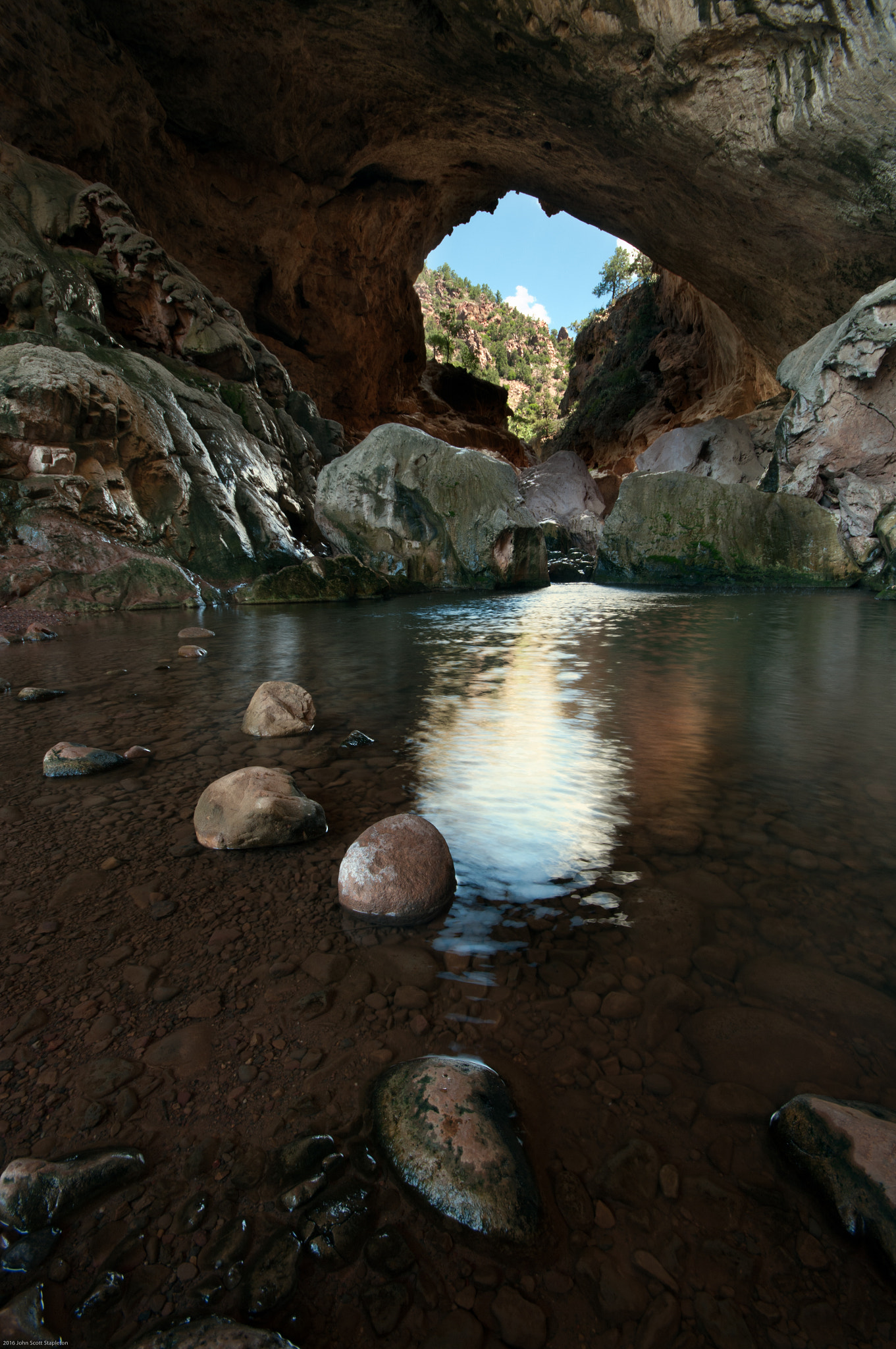 Sigma AF 10-20mm F4-5.6 EX DC sample photo. Tonto bridge reflections photography