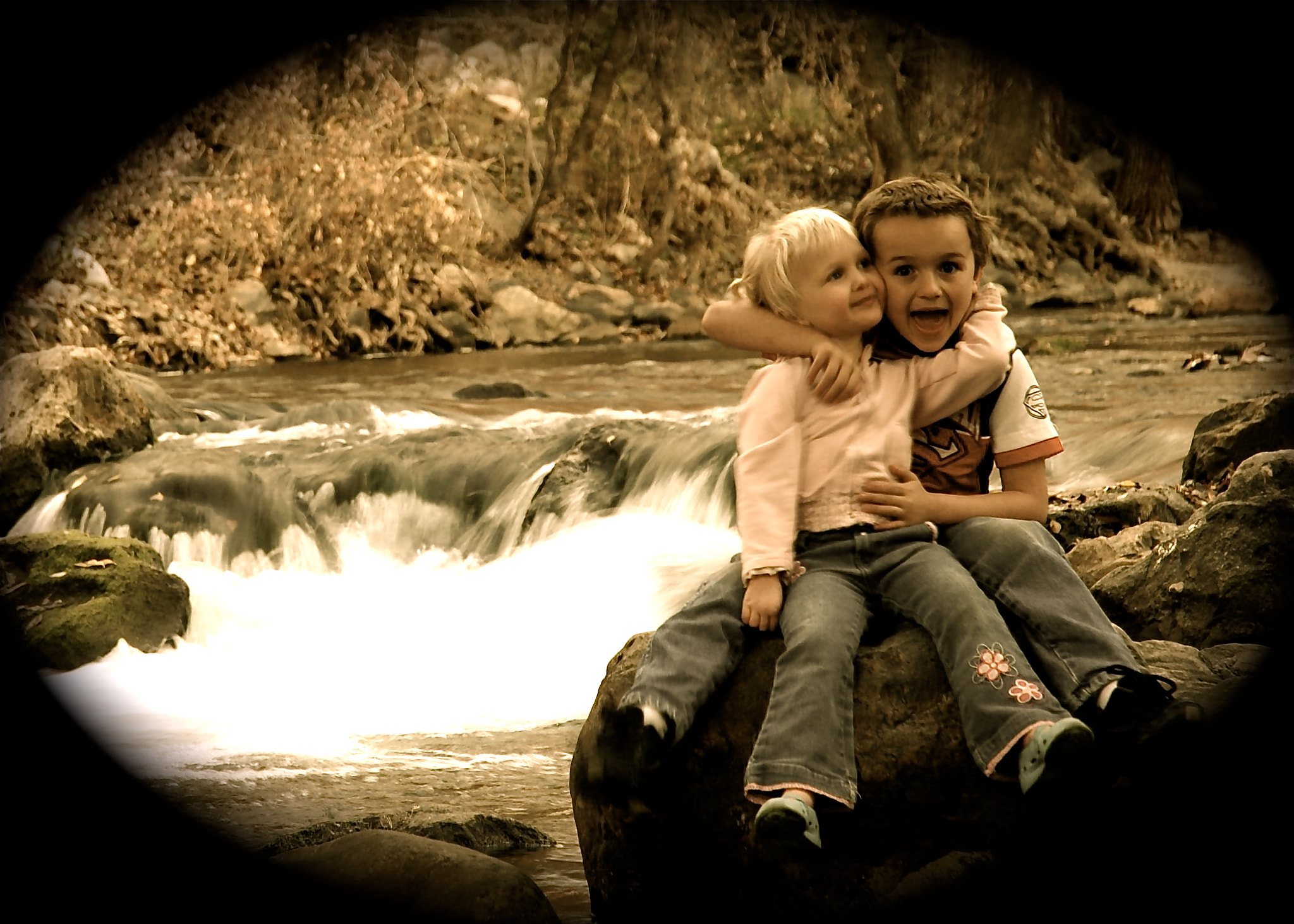 Nikon D50 sample photo. The love between brother and sister. family is what it's about photography