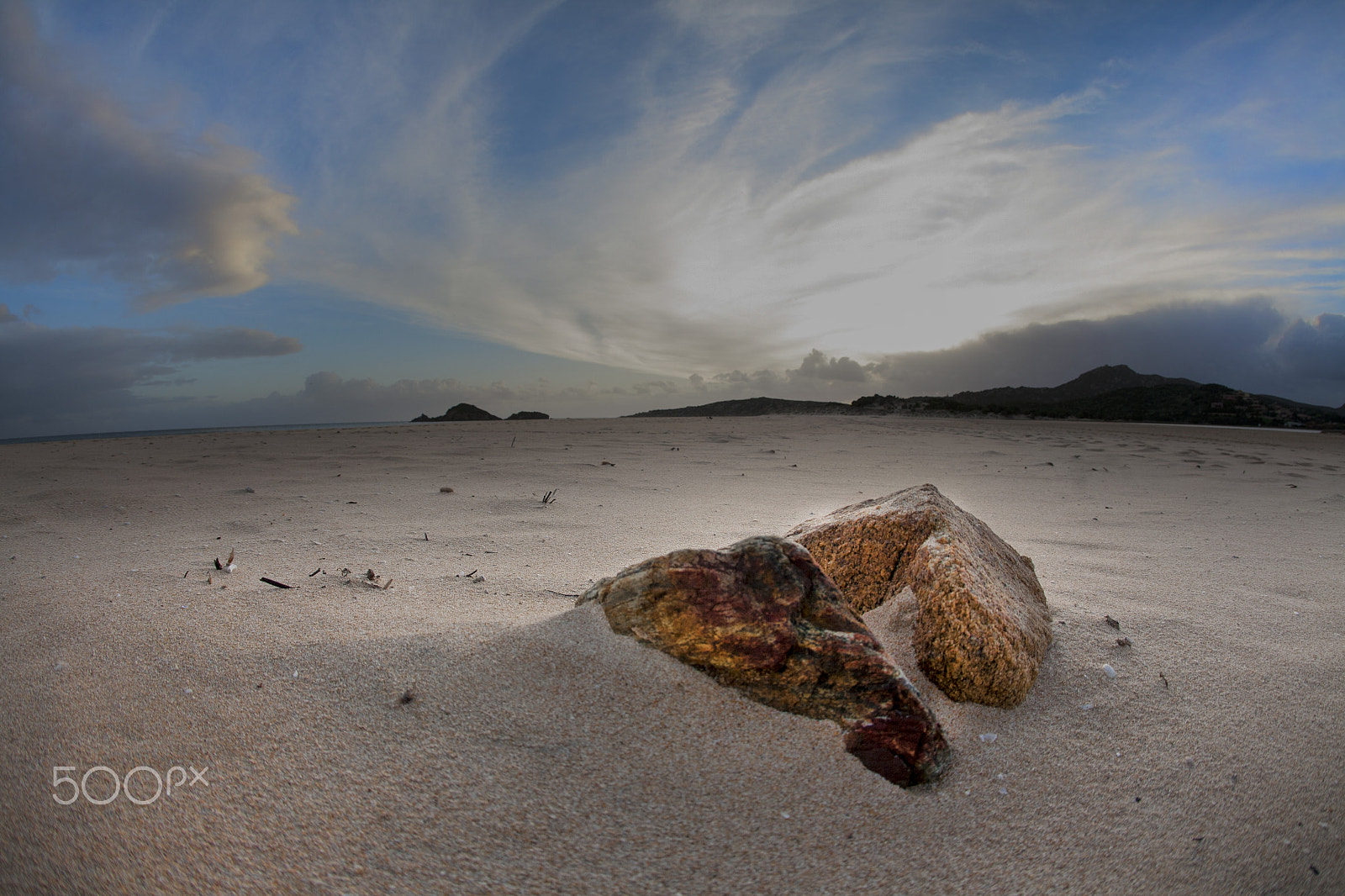 Canon EOS 5D + Canon EF 15mm F2.8 Fisheye sample photo. Beach sardinia italy photography