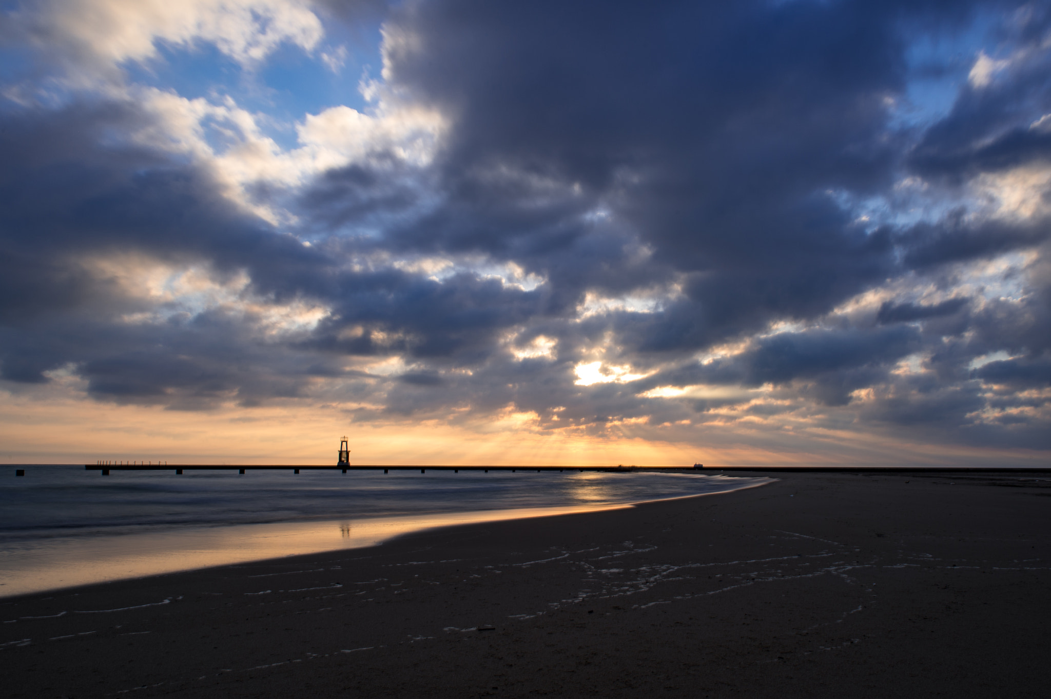 Nikon Df sample photo. Lake michigan photography