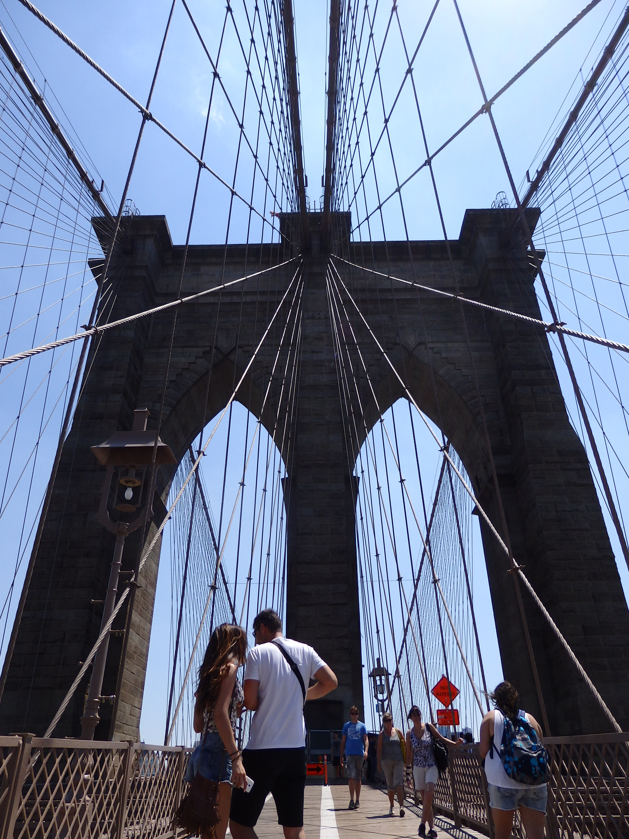 Olympus SH-1 sample photo. Brooklyn bridge photography