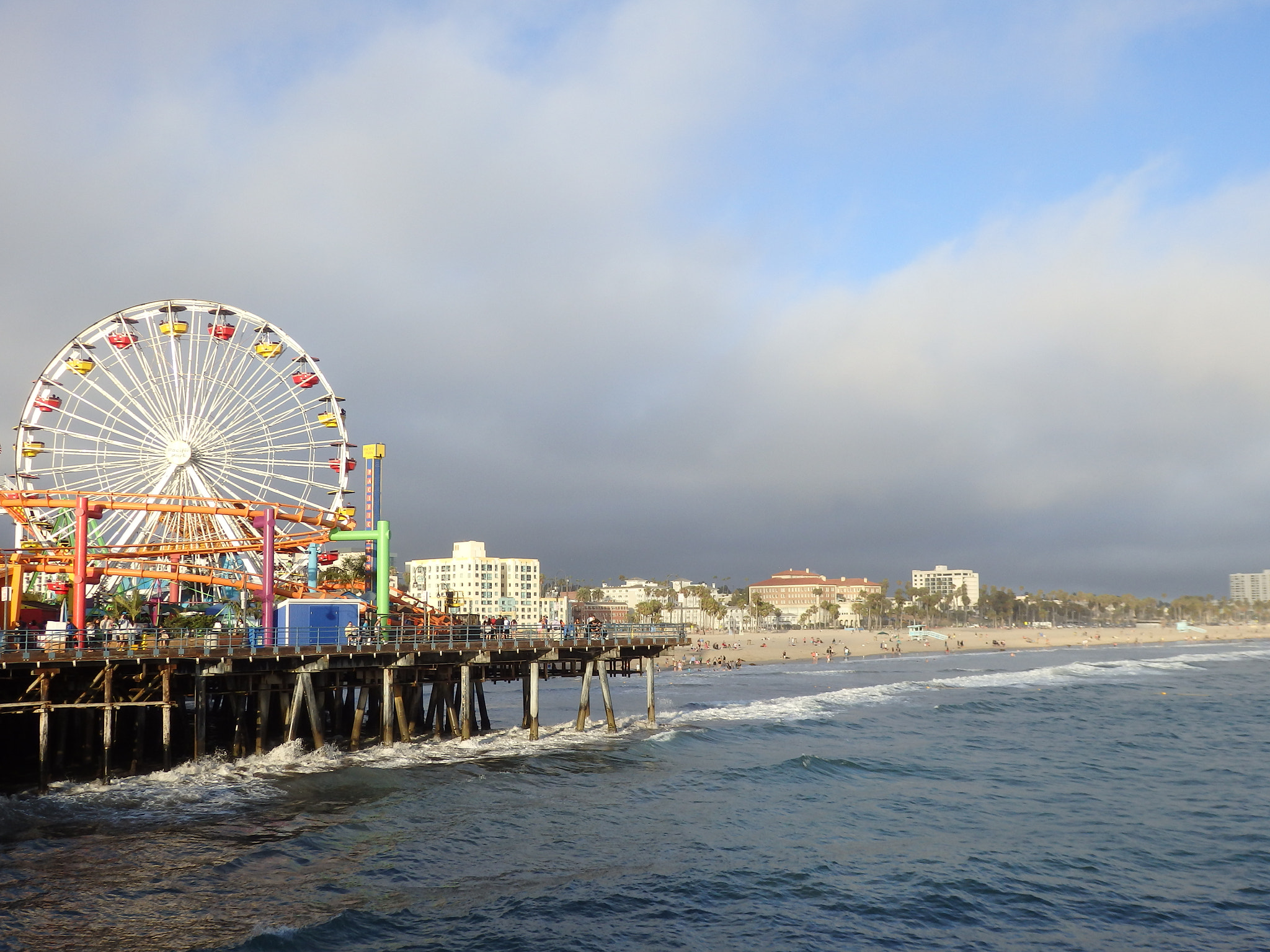 Olympus SH-1 sample photo. Santa monica pier photography