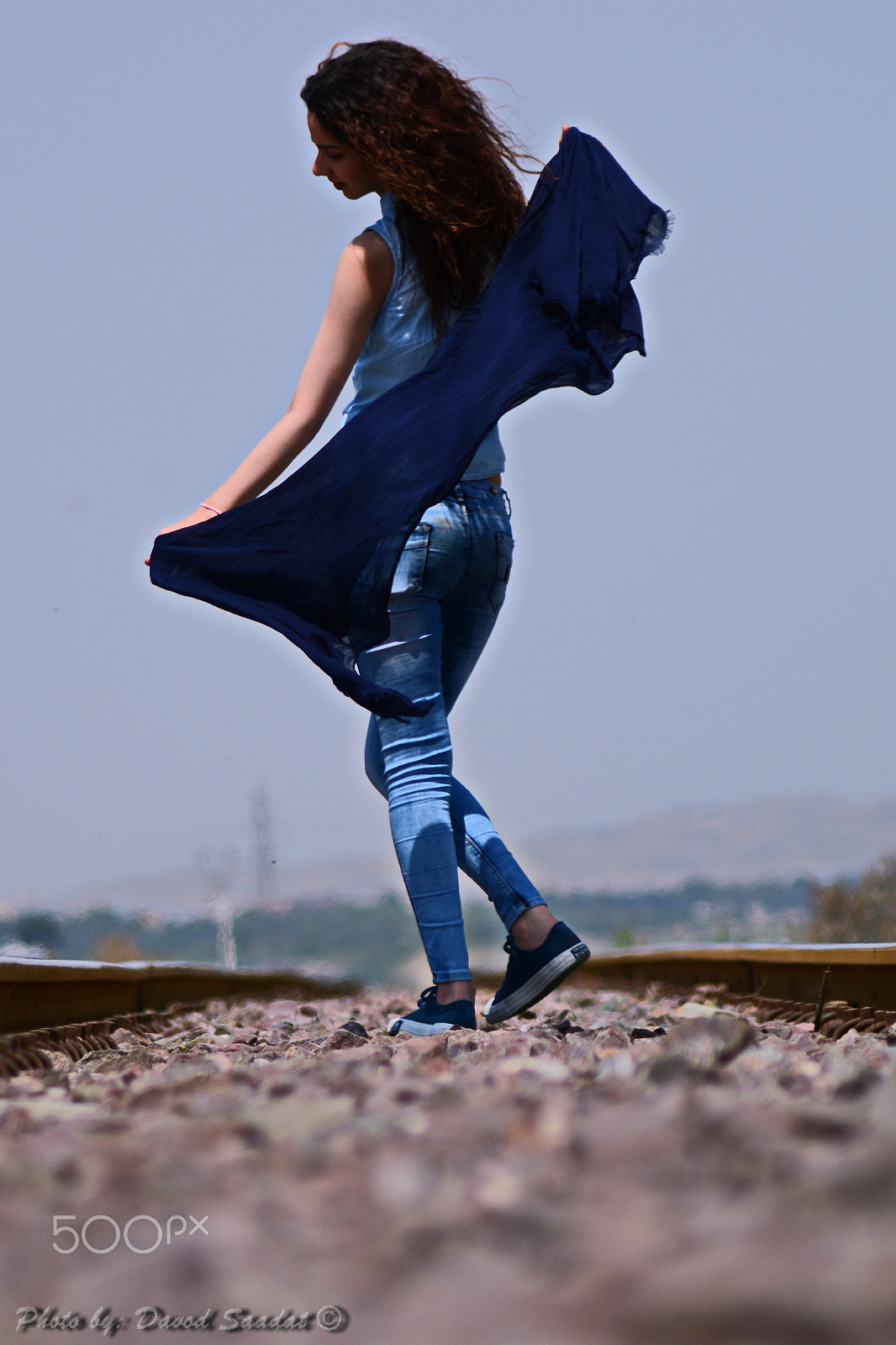 AF Zoom-Nikkor 75-300mm f/4.5-5.6 sample photo. Girl wind dancer.jpg photography