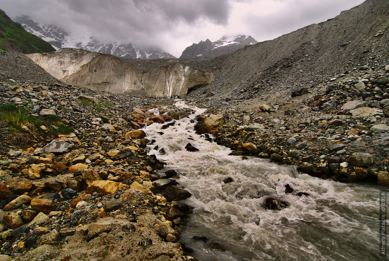 Nikon D80 sample photo. Shkhara-glacier photography