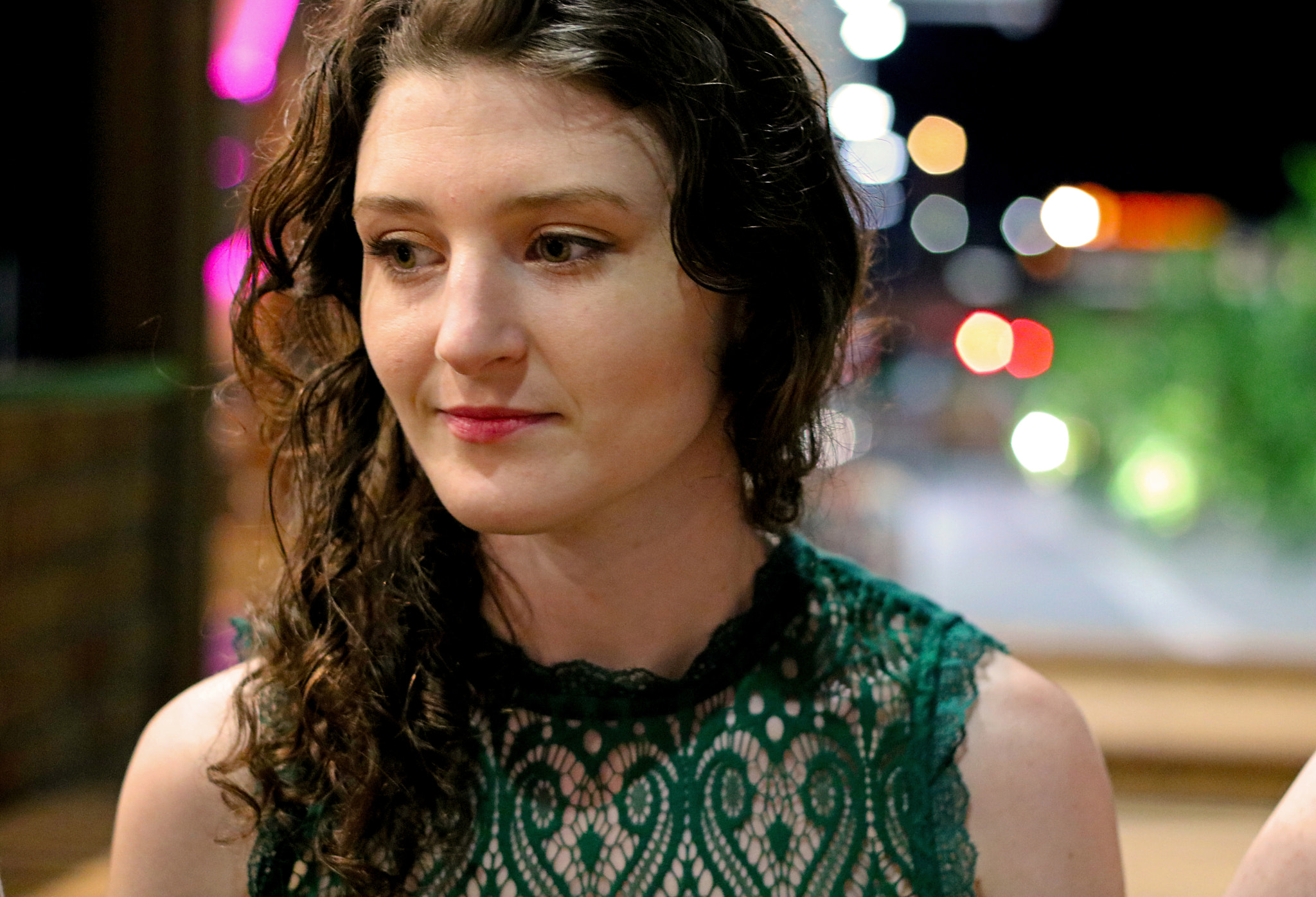 Canon EOS 760D (EOS Rebel T6s / EOS 8000D) + Canon EF 50mm F1.8 II sample photo. My wonderful eldest stepdaughter - oh and some bokeh photography