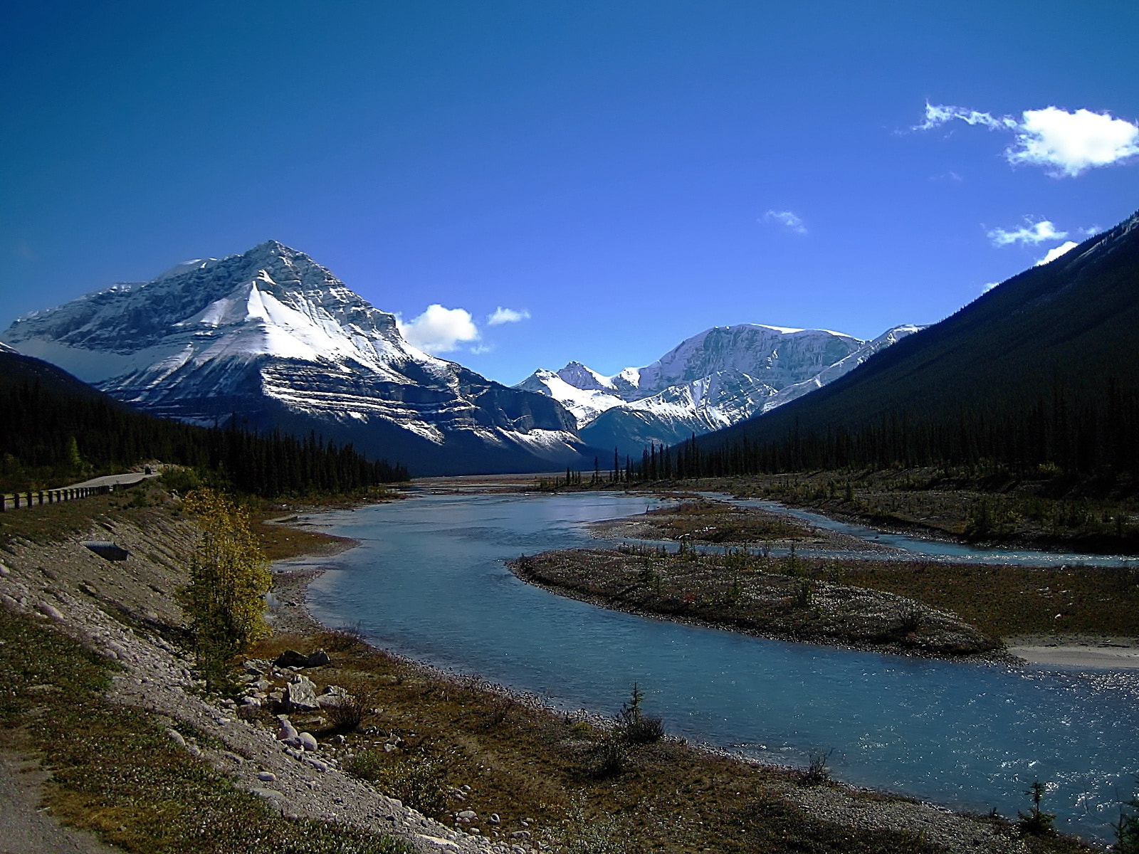 Canon POWERSHOT SD300 sample photo. Athabasca river photography