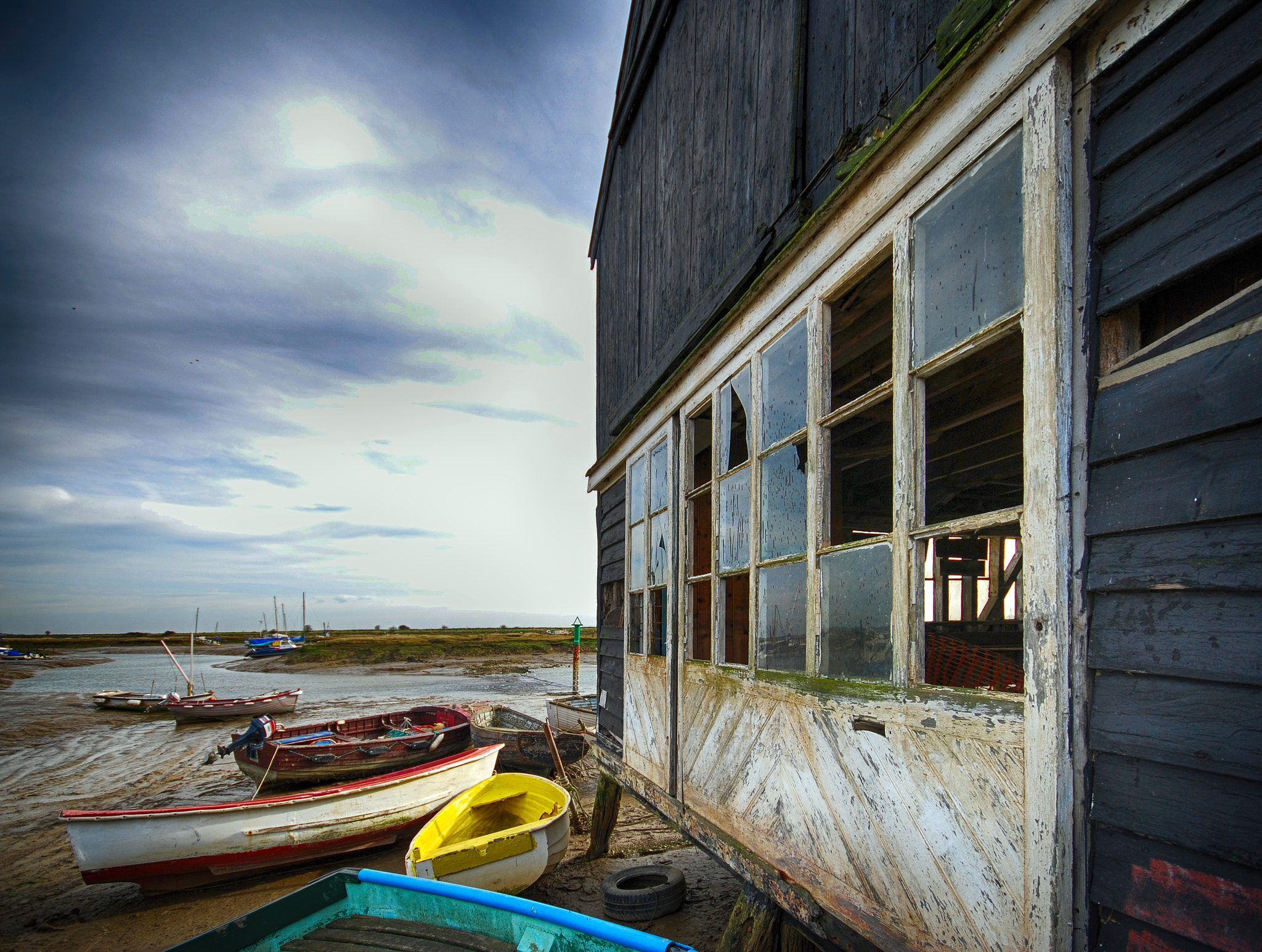 Nikon D40X + Sigma 10-20mm F4-5.6 EX DC HSM sample photo. Old boat sheds photography