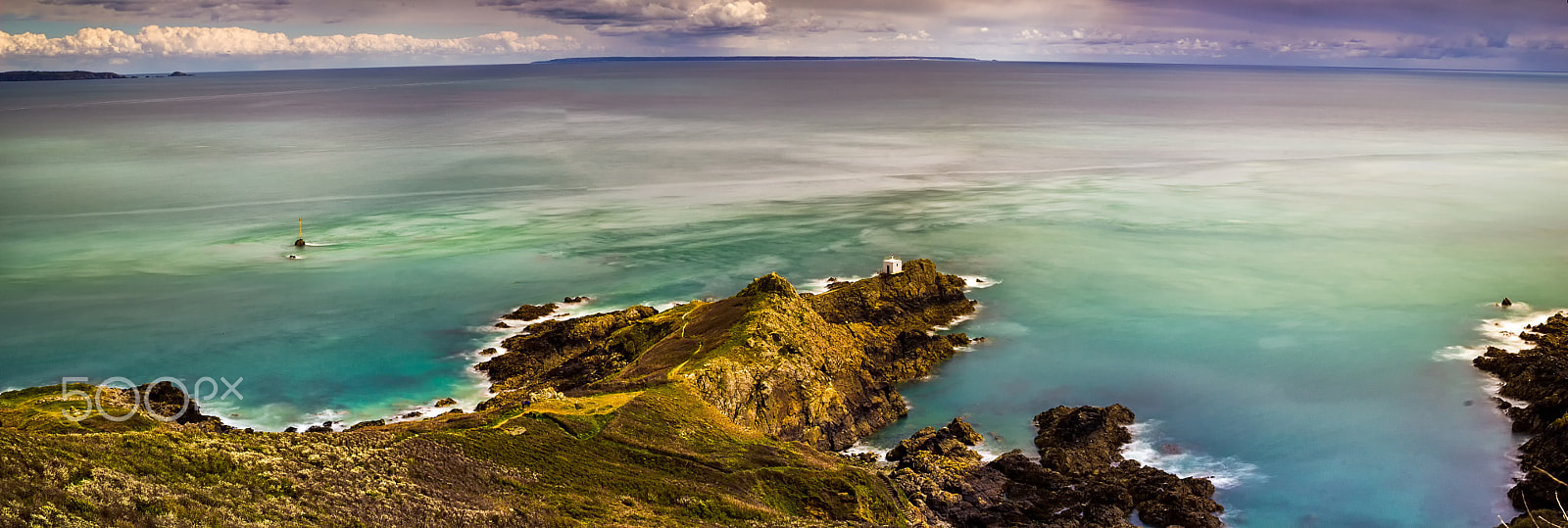 Canon EF 28-80mm f/3.5-5.6 USM sample photo. Guernsey cliff's panorama photography