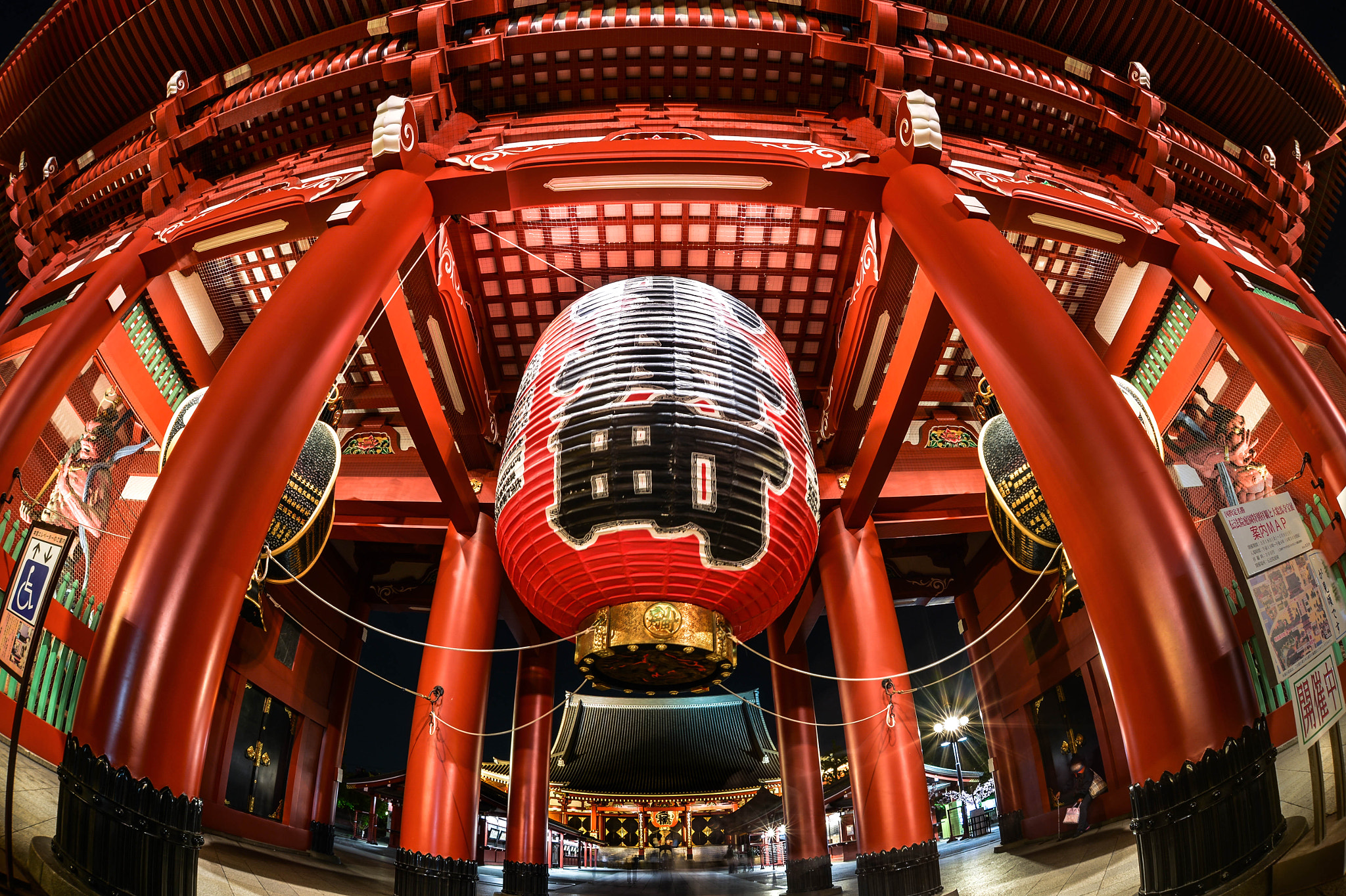 Nikon Df + Sigma 15mm F2.8 EX DG Diagonal Fisheye sample photo. Senso-ji photography