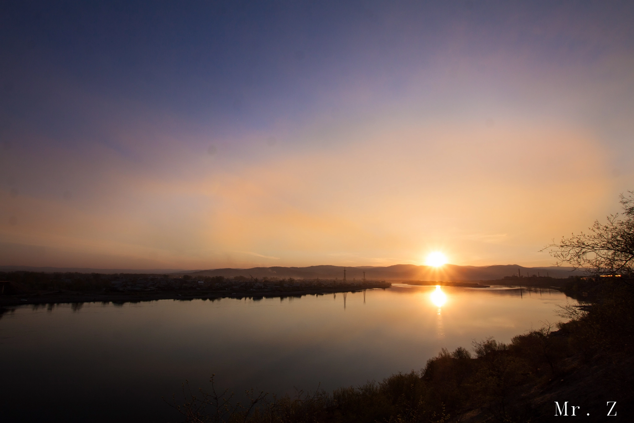 Sigma 10-20mm F3.5 EX DC HSM sample photo. закат на реке Селенга photography
