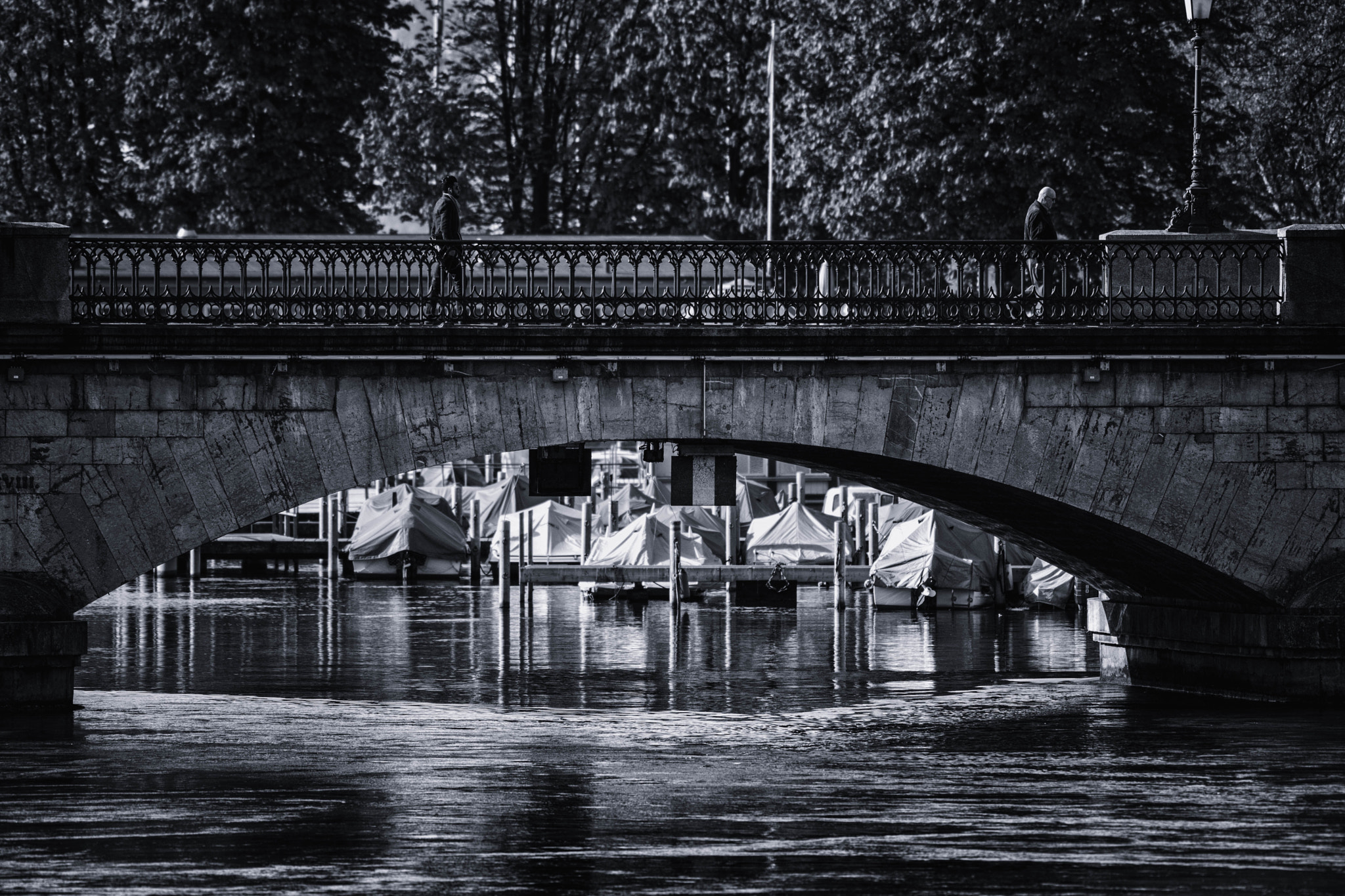 Nikon D3X sample photo. Low key hometown bridge photography