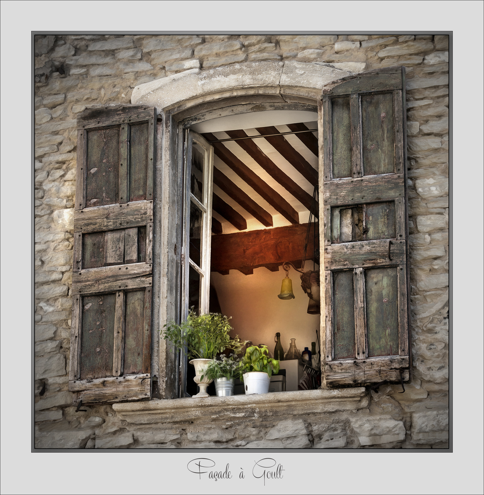 Canon EOS-1Ds Mark III sample photo. Façade à goult - vaucluse photography