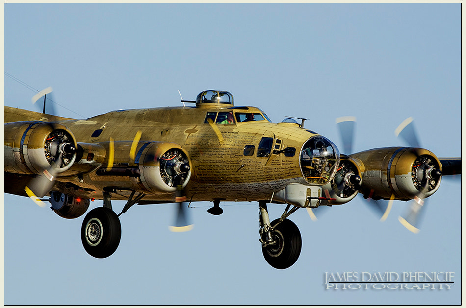 Nikon AF-S Nikkor 500mm F4G ED VR sample photo. Boeing b-17 flying fortress photography