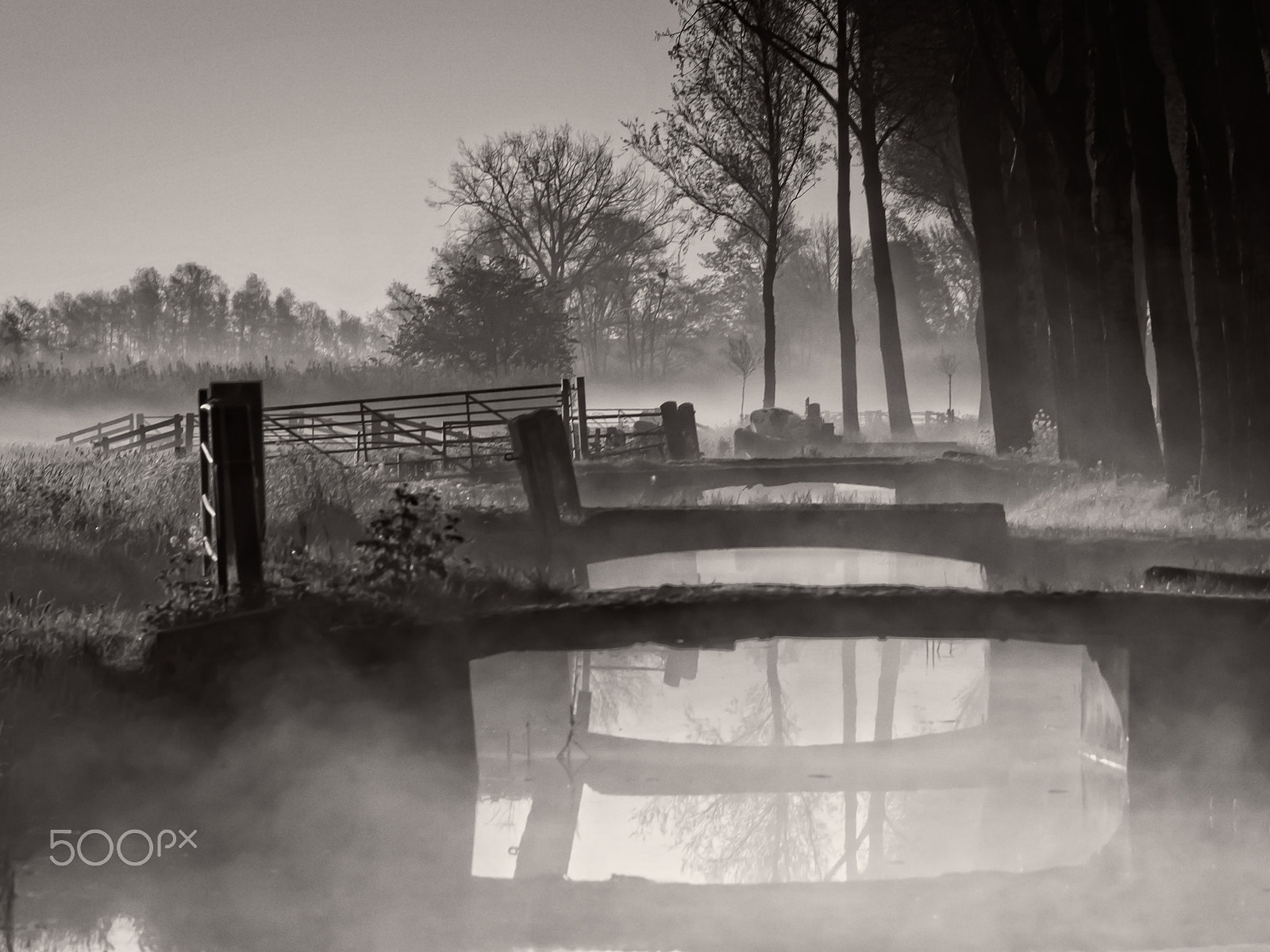 Pentax K-5 sample photo. Bridges of bolgerijse polder photography