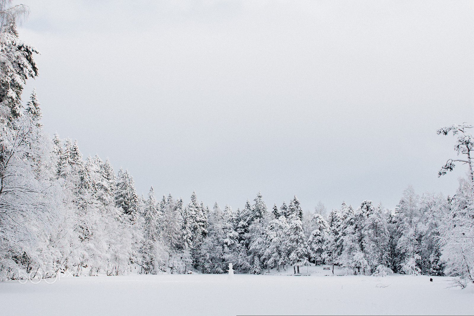 Canon EOS M sample photo. Snowman on the frozen lake photography