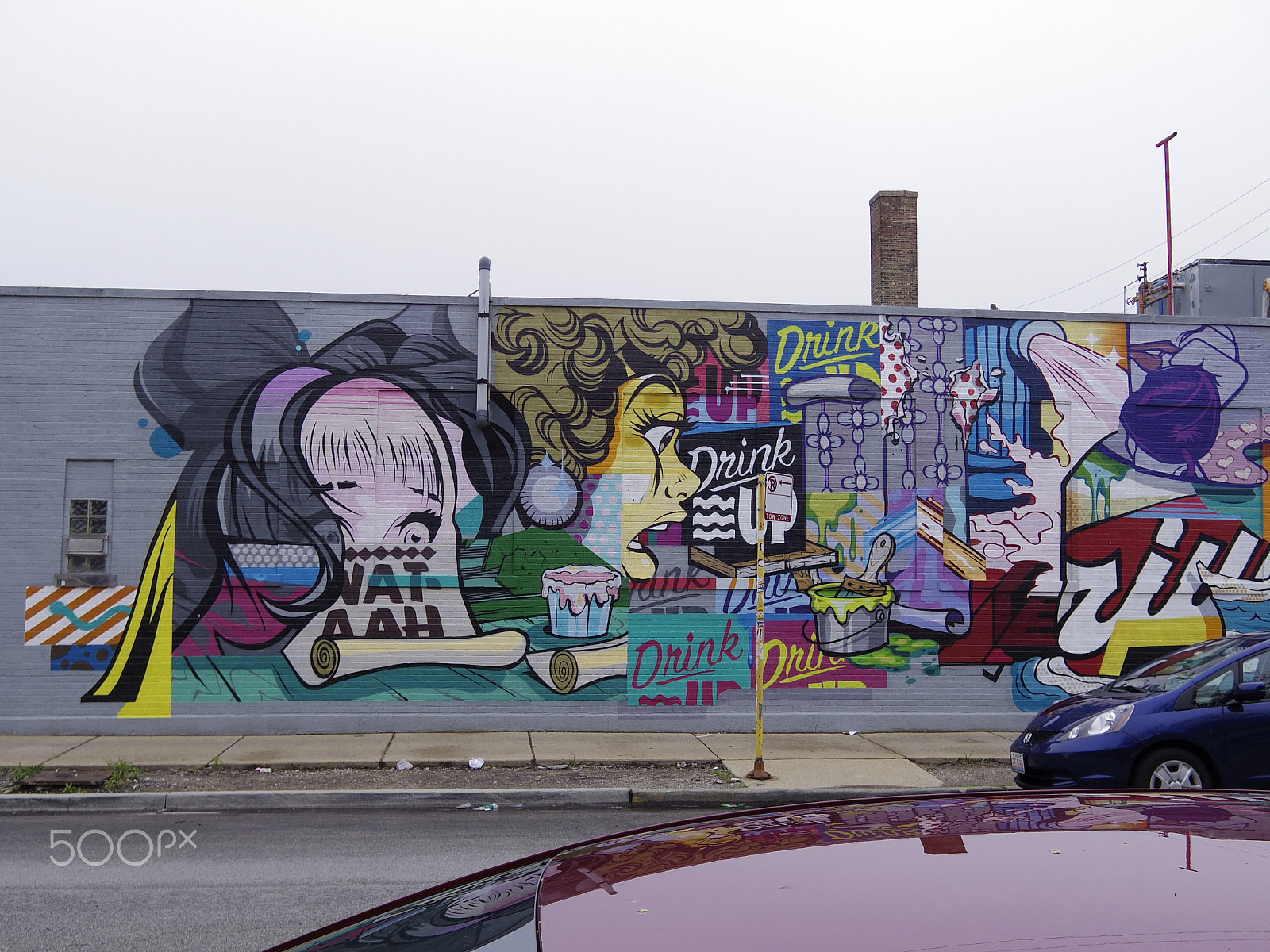 Pentax Q-S1 + Pentax 01 Standard Prime sample photo. Chicago street art photography