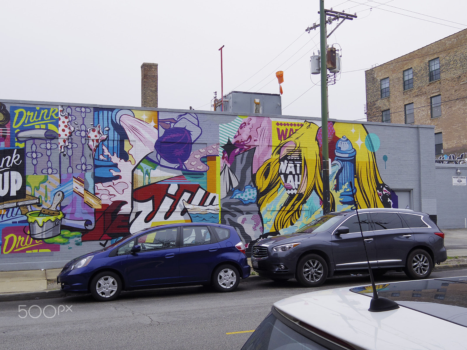 Pentax Q-S1 + Pentax 01 Standard Prime sample photo. Chicago street art photography